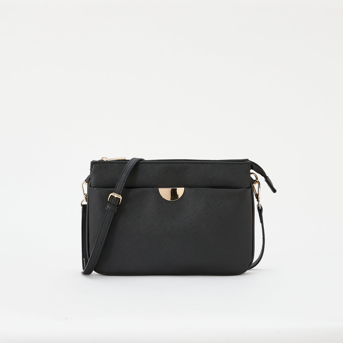Sac à bandoulière multi poches noir