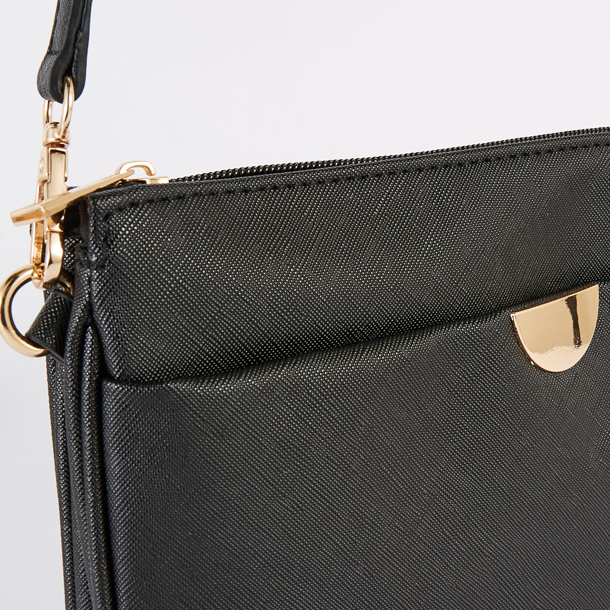 Sac à bandoulière multi poches noir