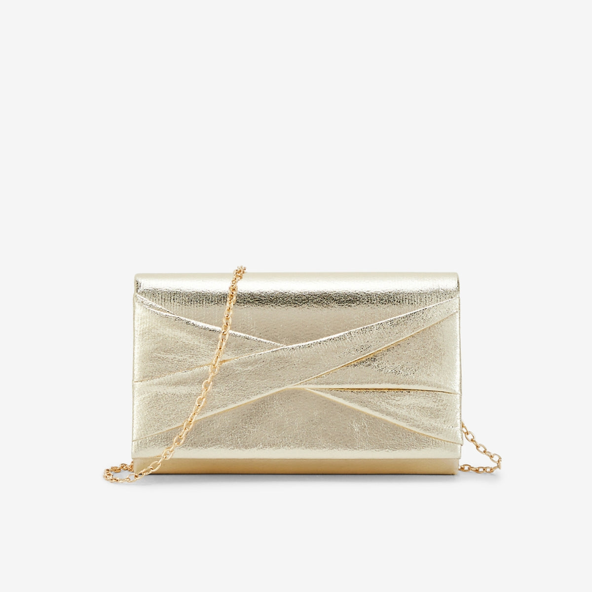 Pochette de cérémonie dorée