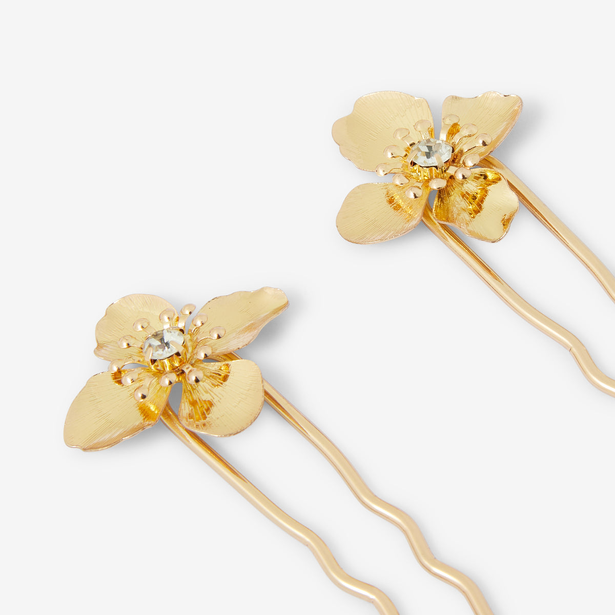 Set de 2 épingles à cheveux fleurs
