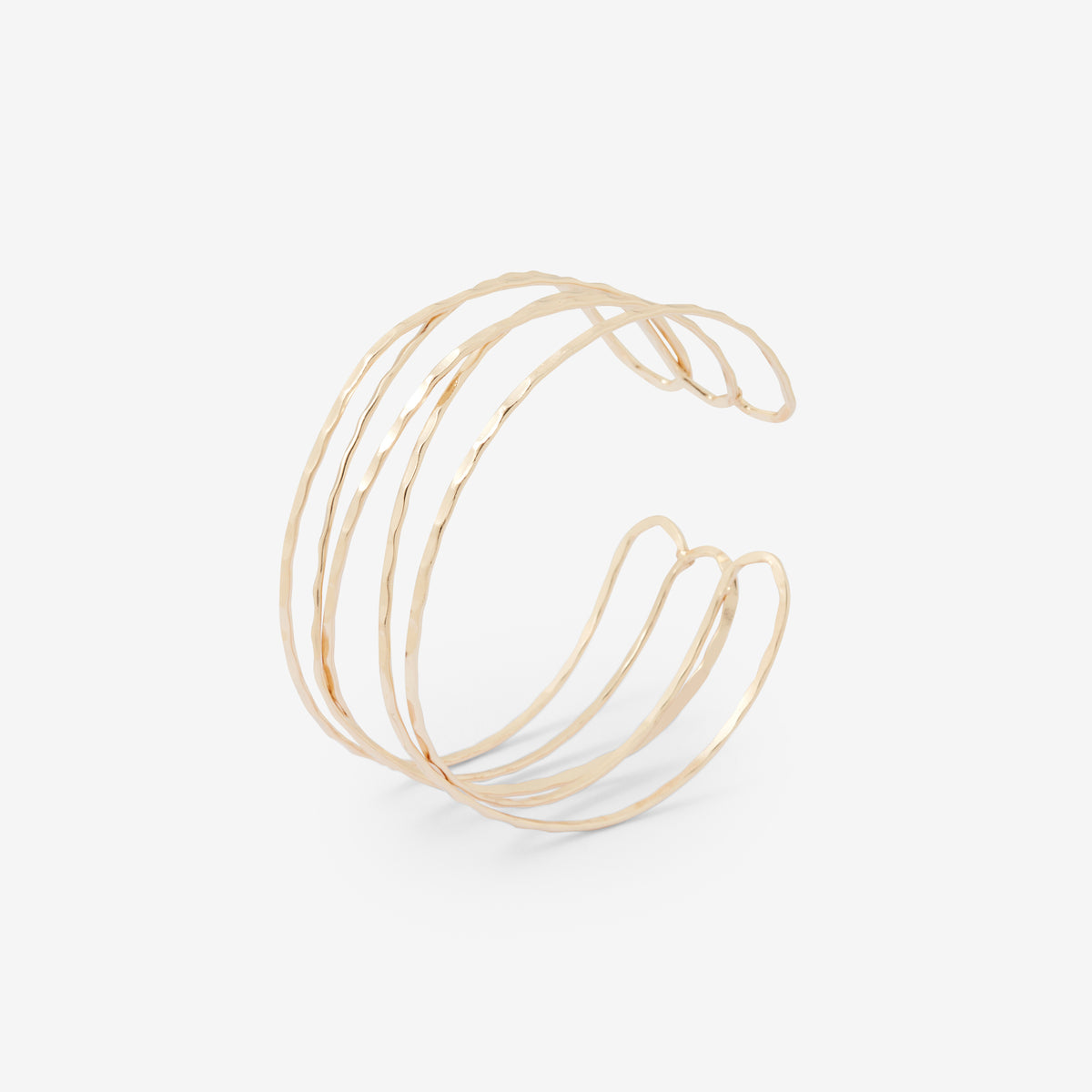 Bracelet de bras filaire en métal doré
