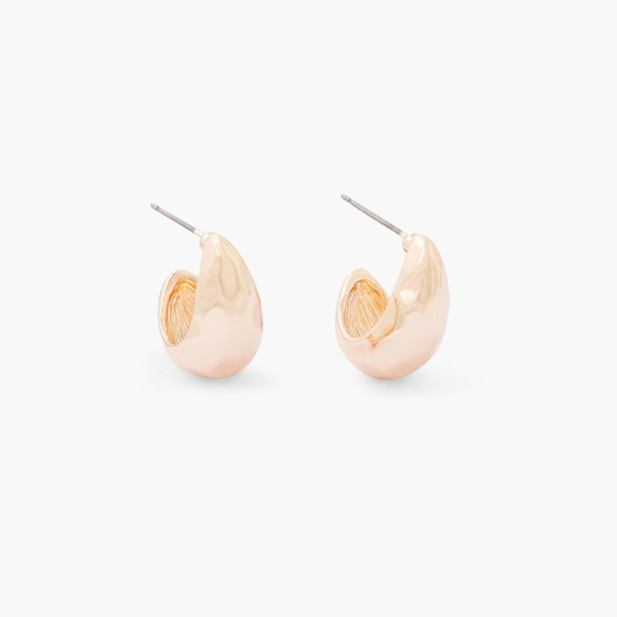 Boucles d'oreilles goutte martelée