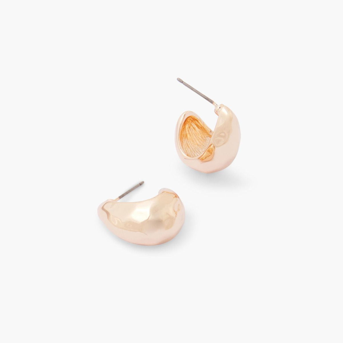 Boucles d'oreilles goutte martelée