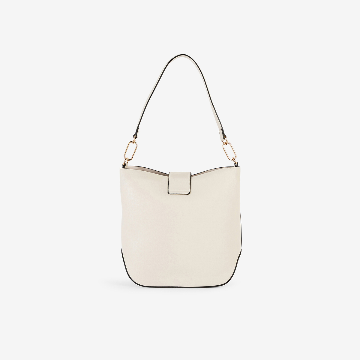 Sac hobo porté épaule écru