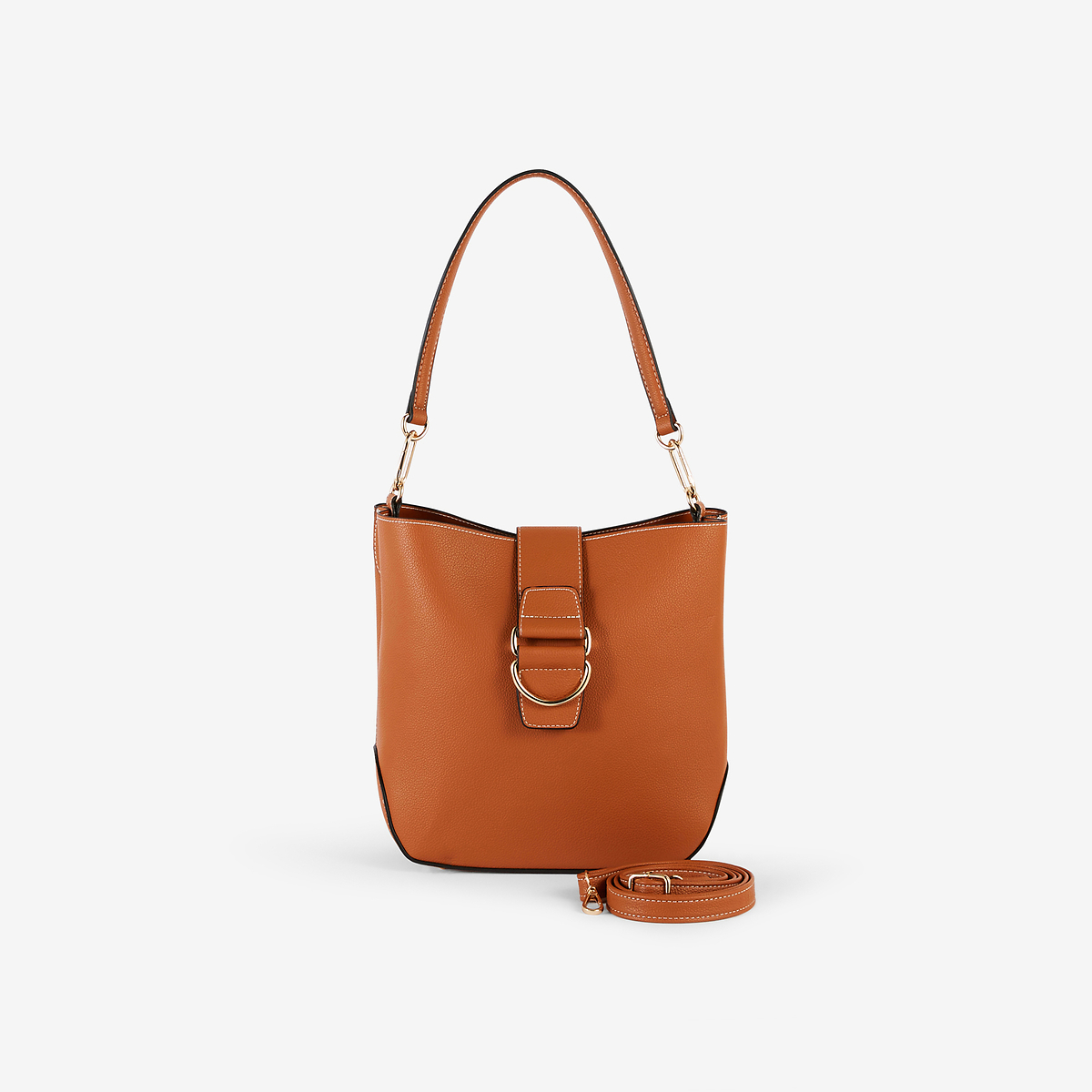 Sac hobo porté épaule camel