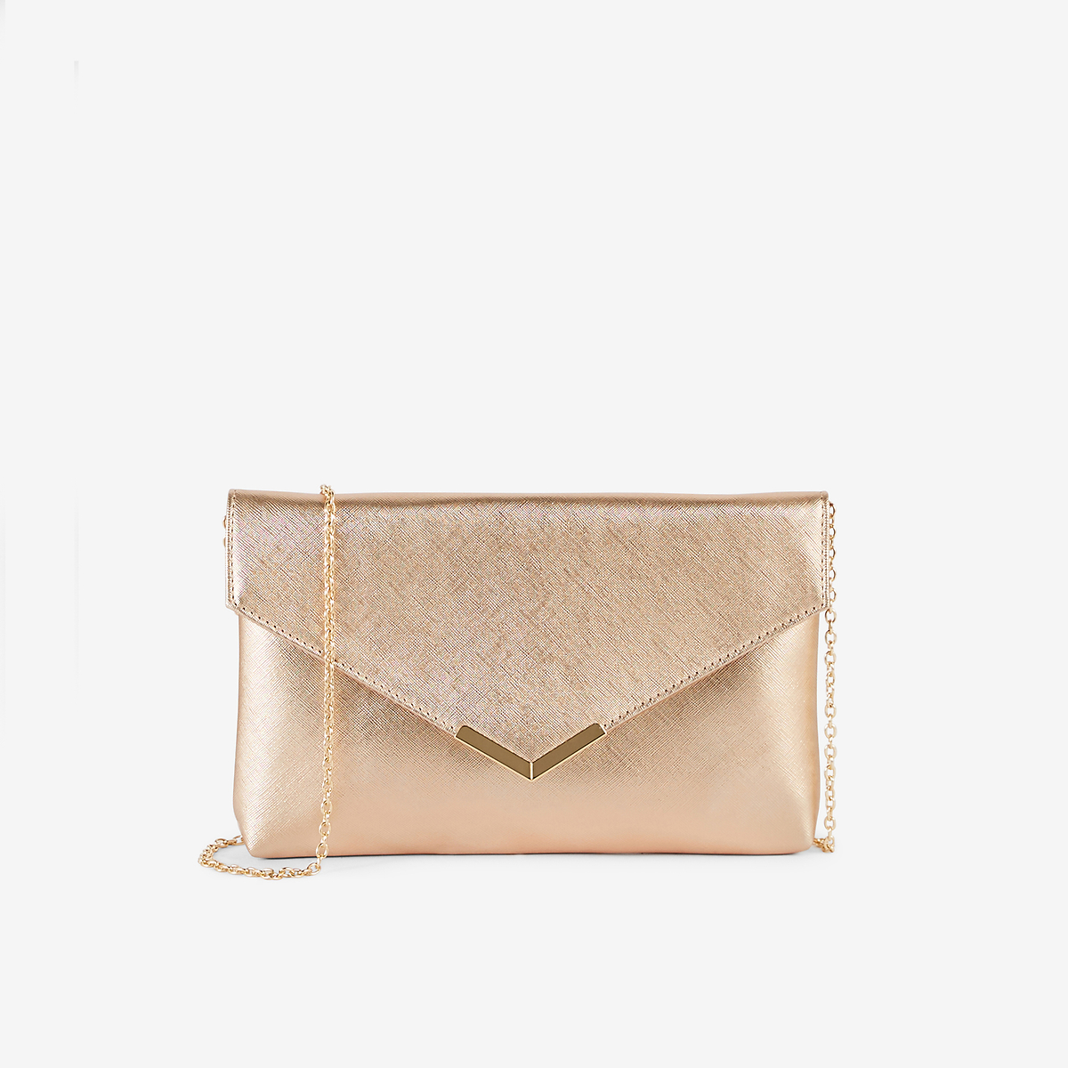 Pochette de soirée doré rose
