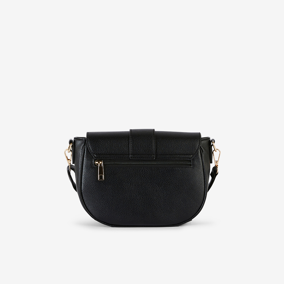 Sac noir avec bandoulière à motifs