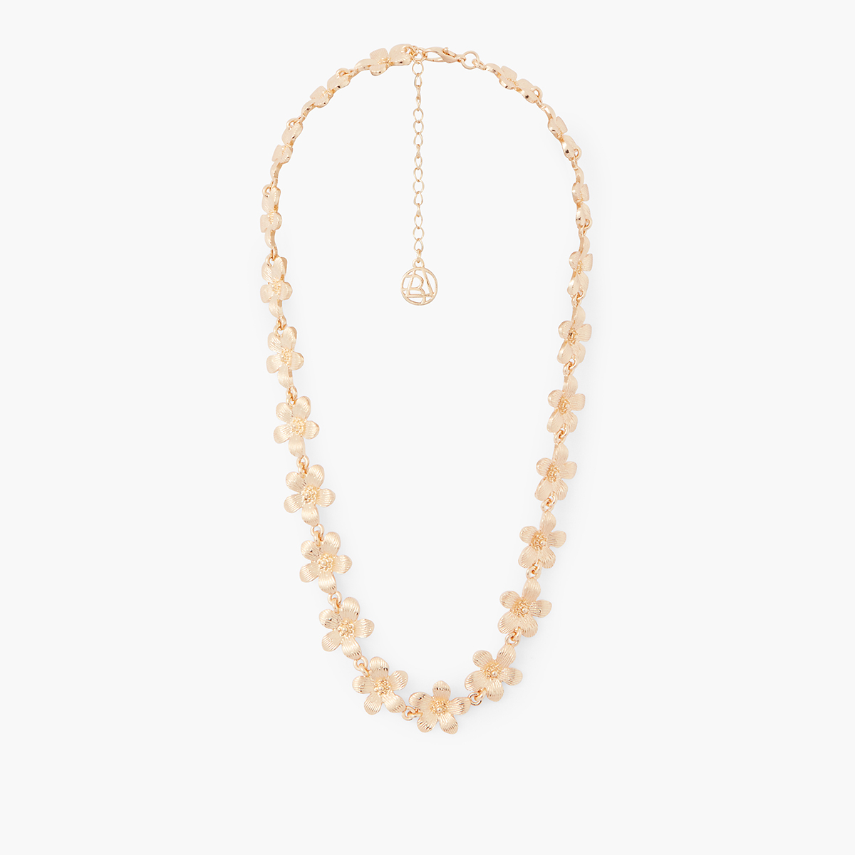 Collier plastron fleurs