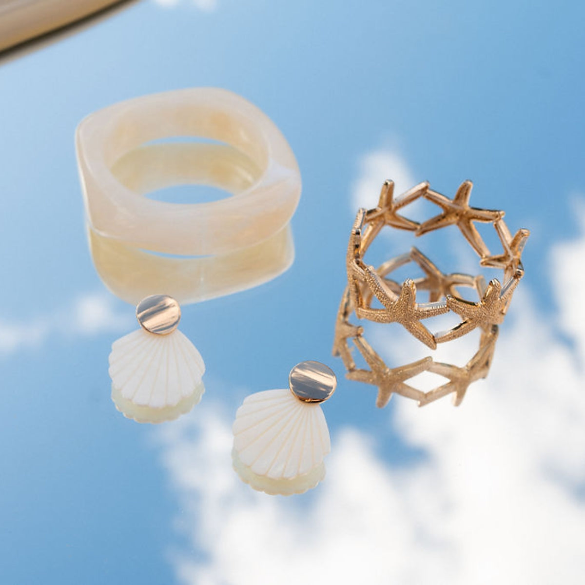 Bracelet élastique étoiles de mer