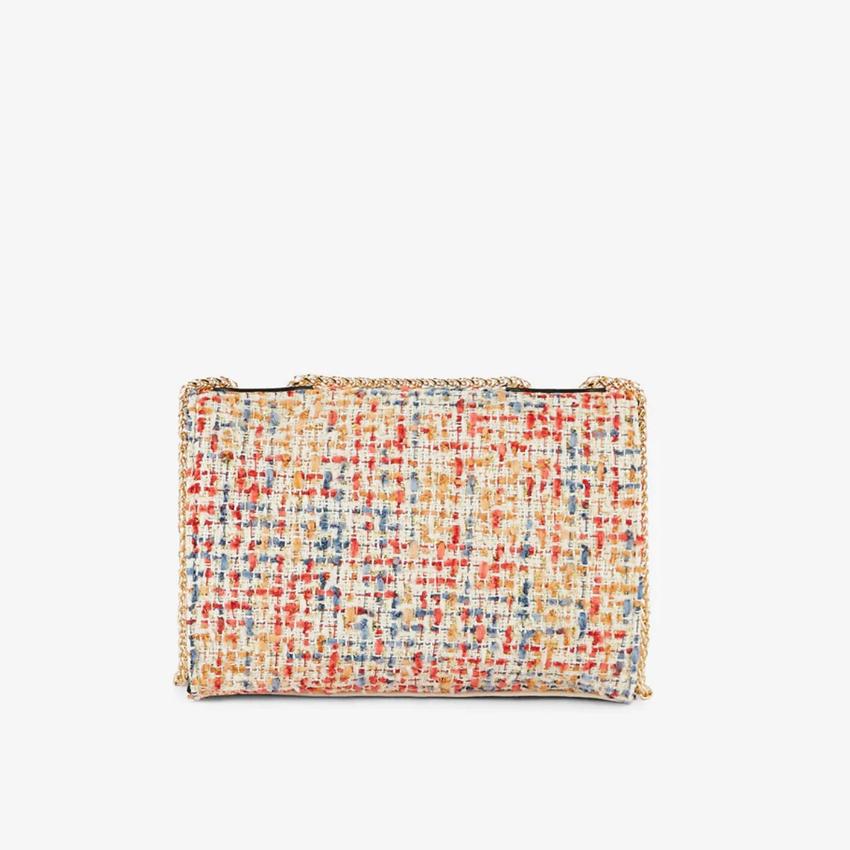 Sac à bandoulière en tweed multicolore