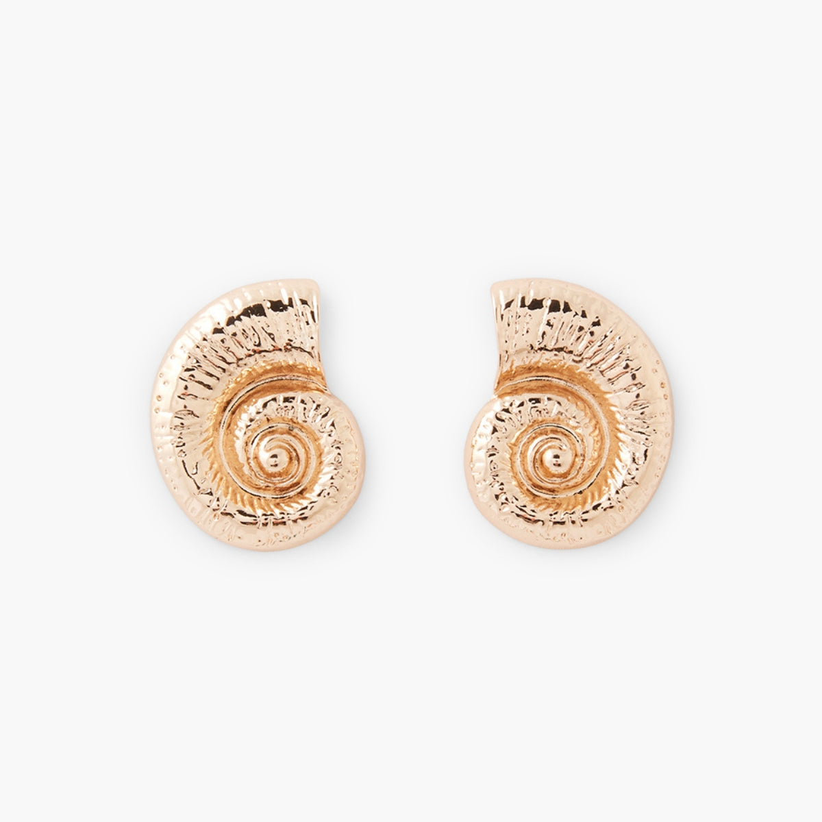 Boucles d'oreilles coquillage doré