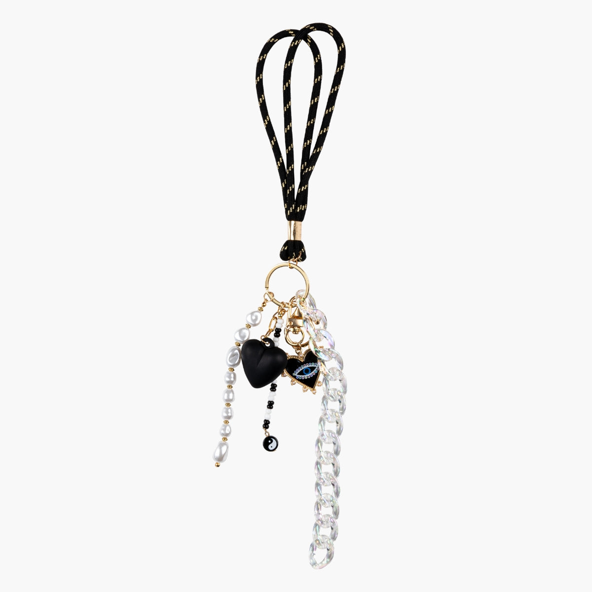 Porte-clés grigri corde et coeur