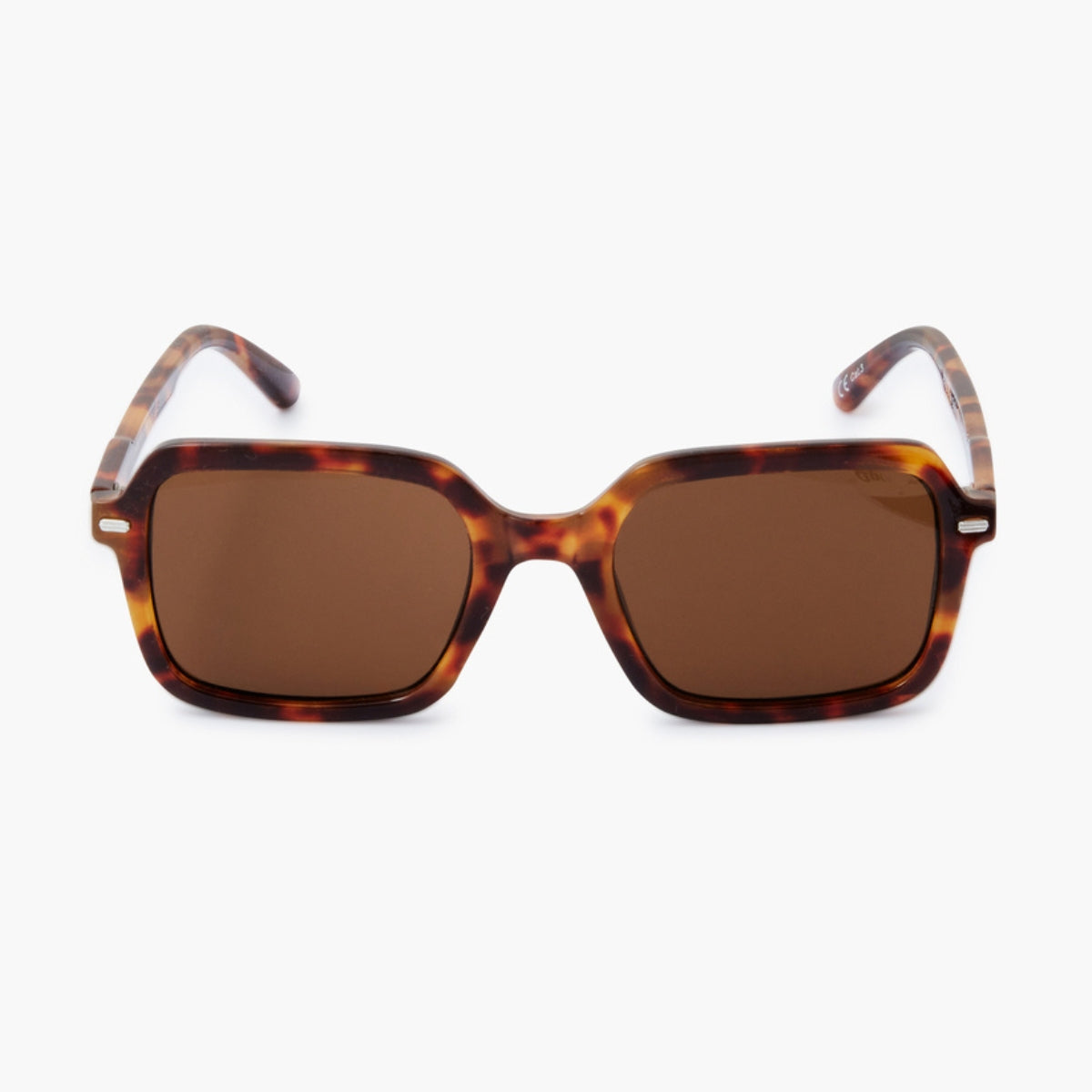 Lunettes de soleil rectangle écaille - cat. UV3