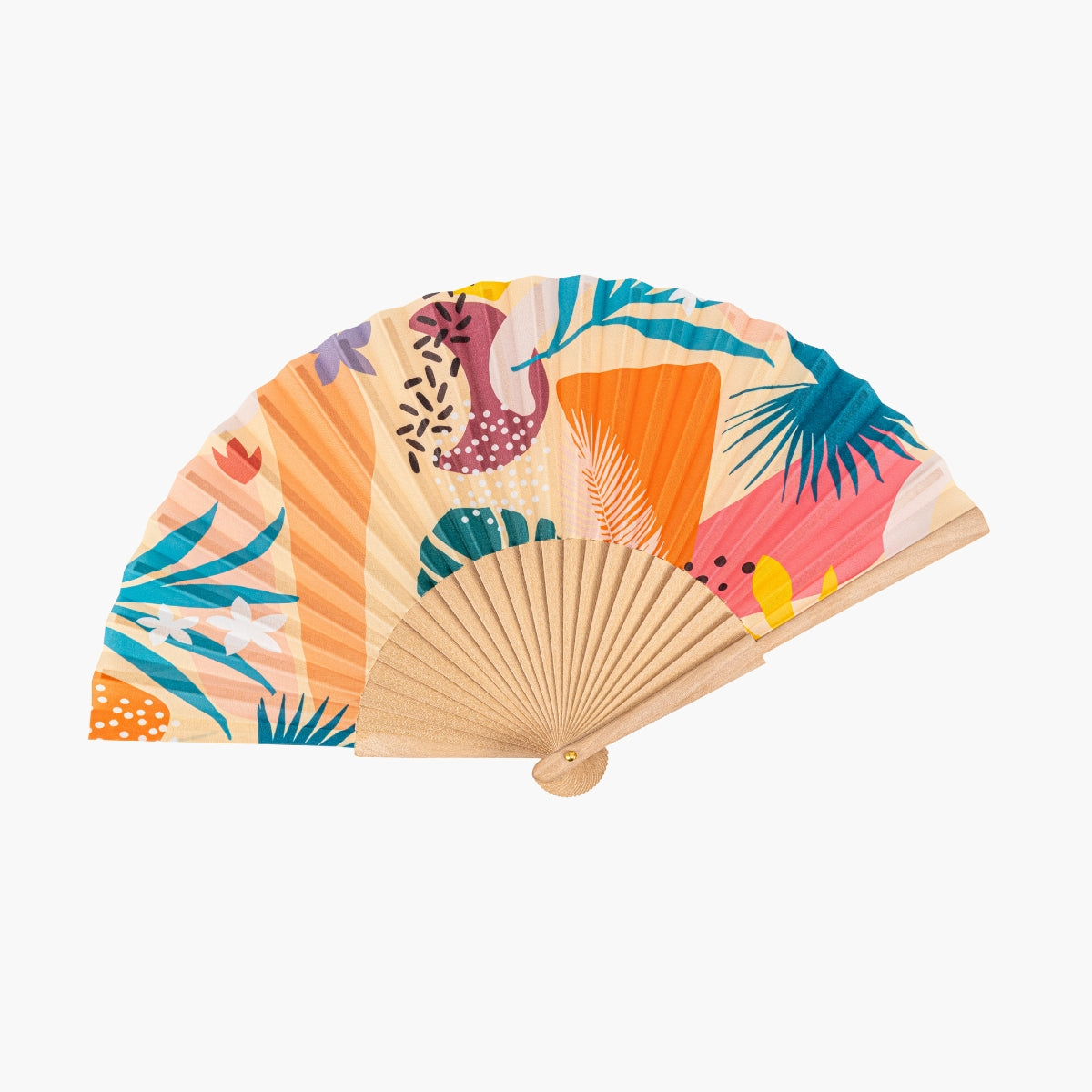 Eventail tropical en bois