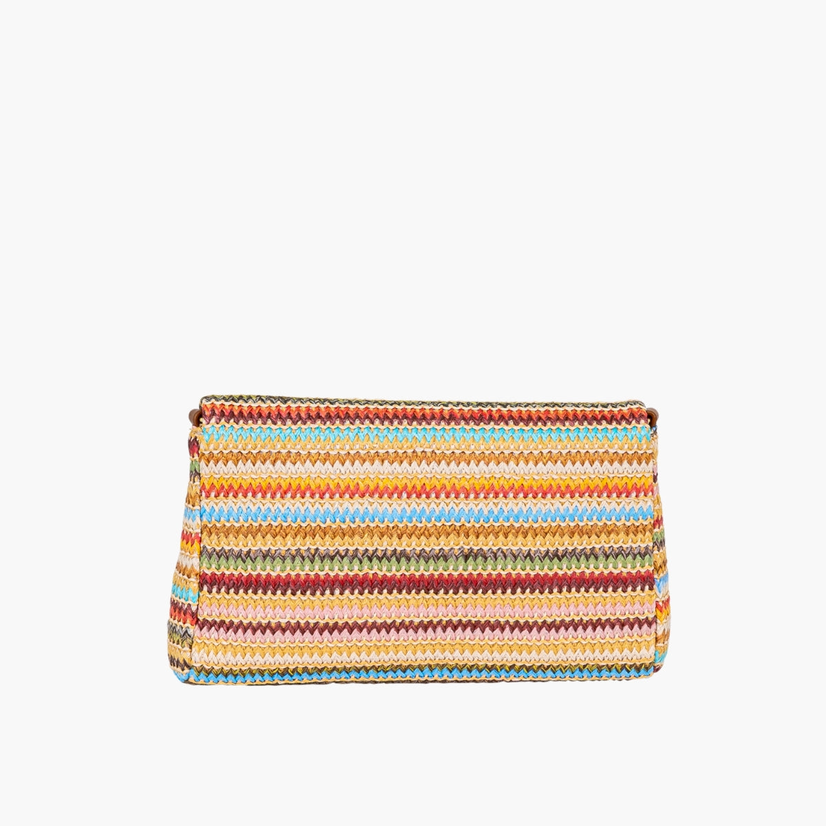 Pochette bandoulière à rayures multicolores