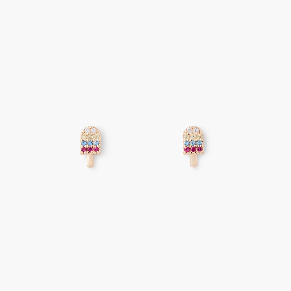 Puces d'oreilles glace avec zircon