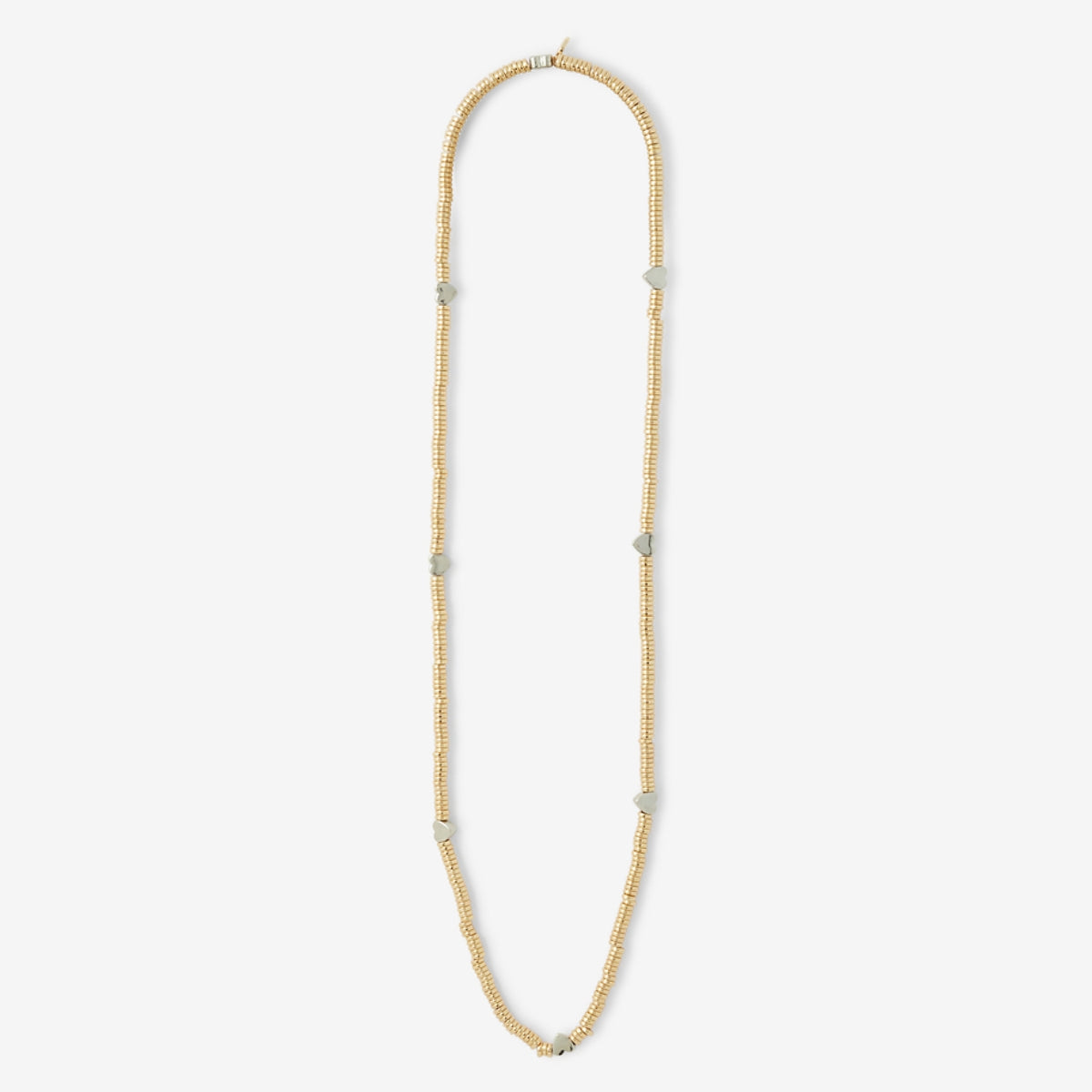 Collier 2 en 1 perles fantaisie doré