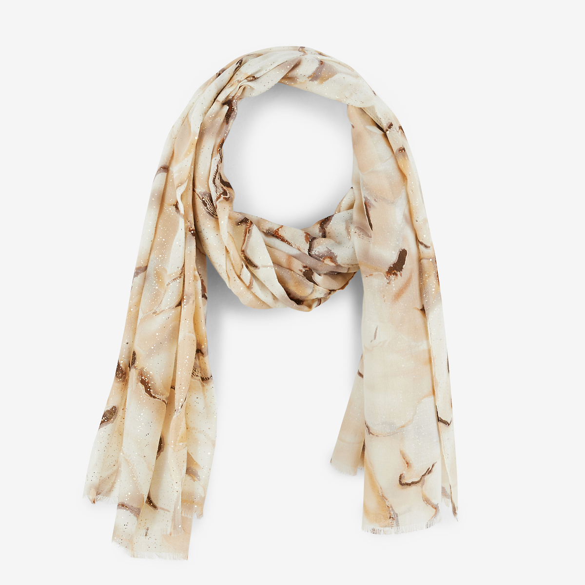 Foulard à motif marbré