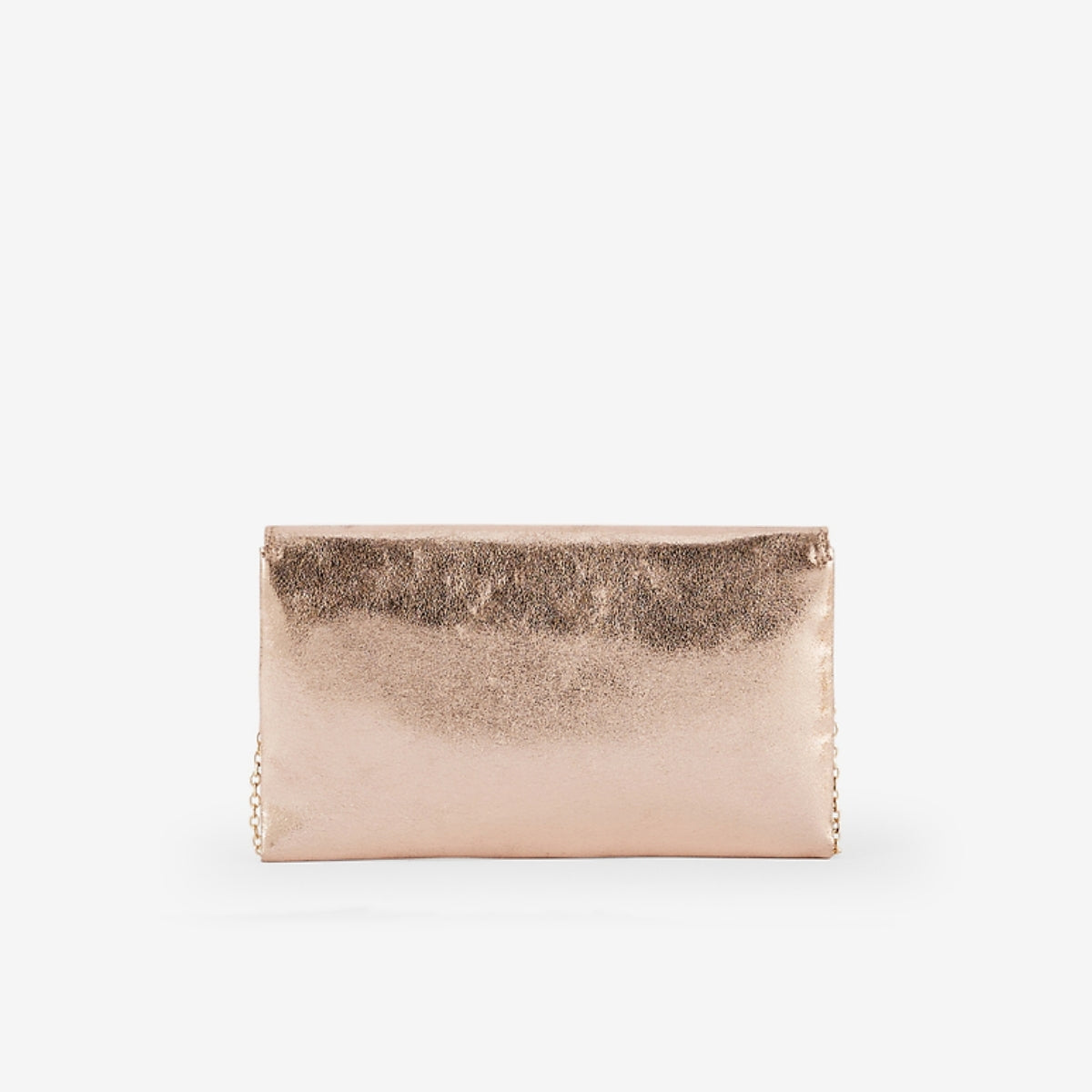 Pochette métallisé doré rose