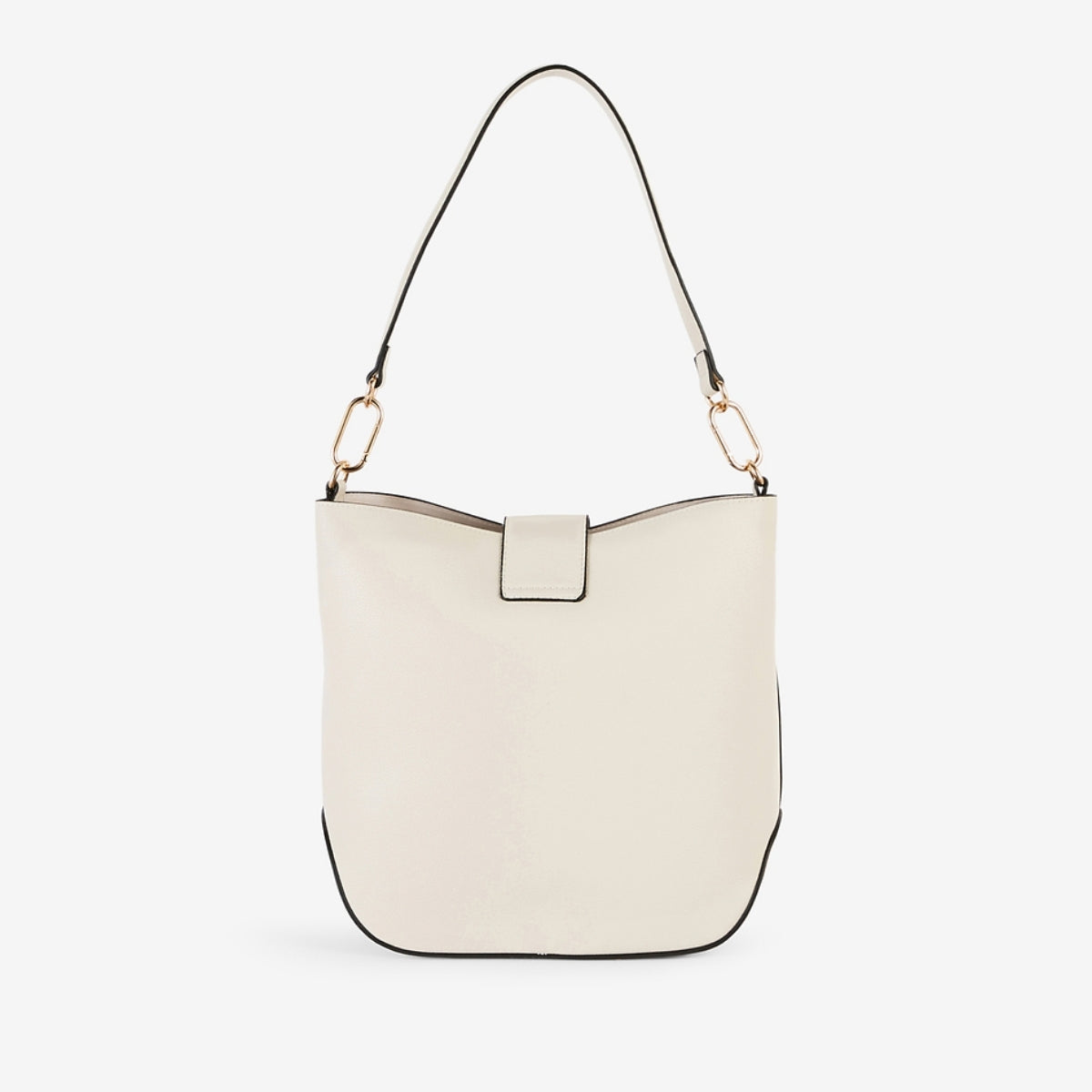 Sac hobo porté épaule écru
