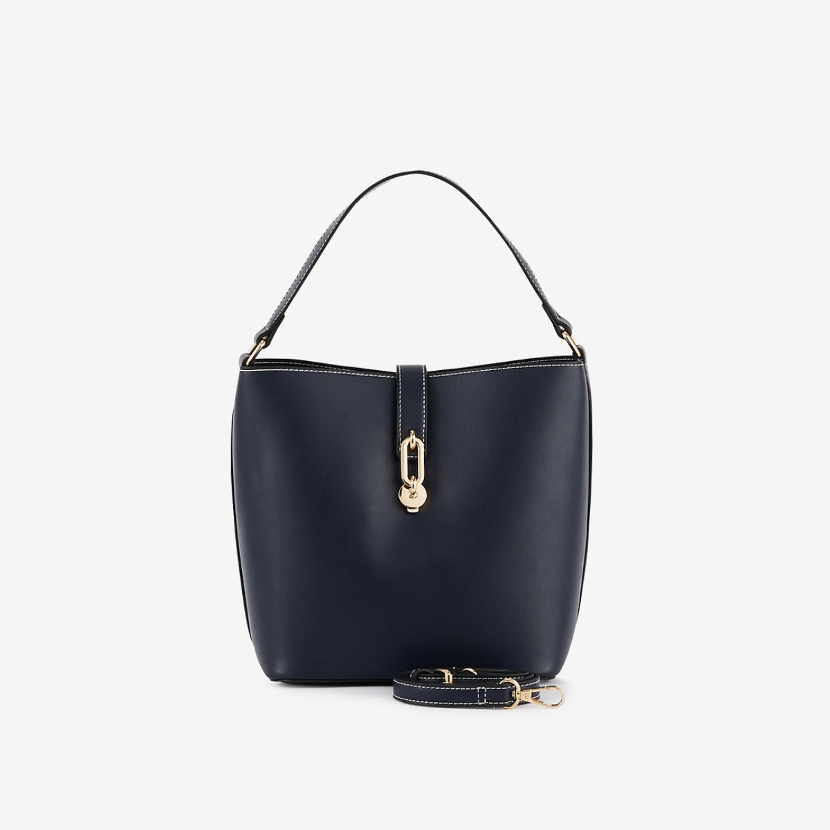 Sac seau bleu foncé