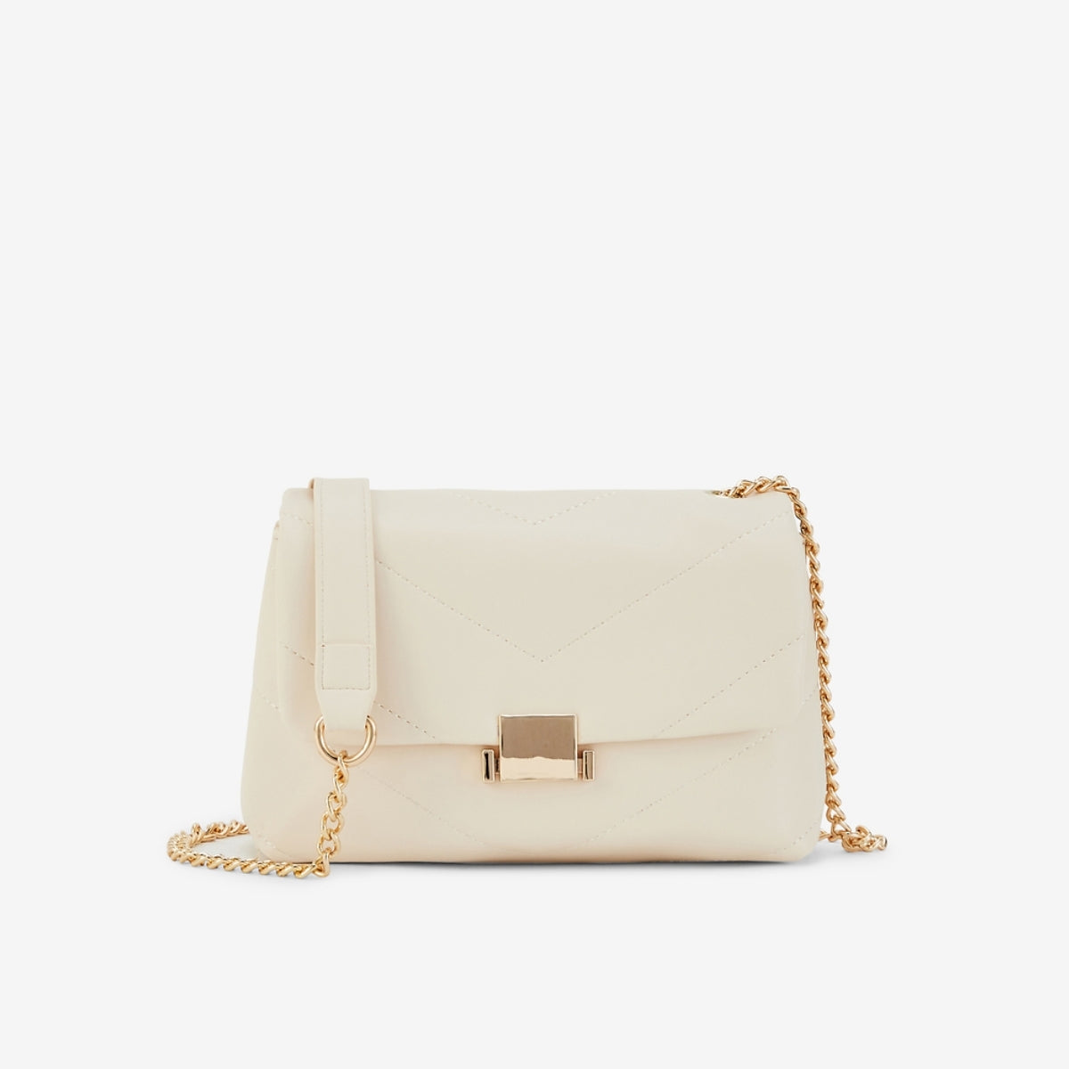 Sac à bandoulière matelassé blanc