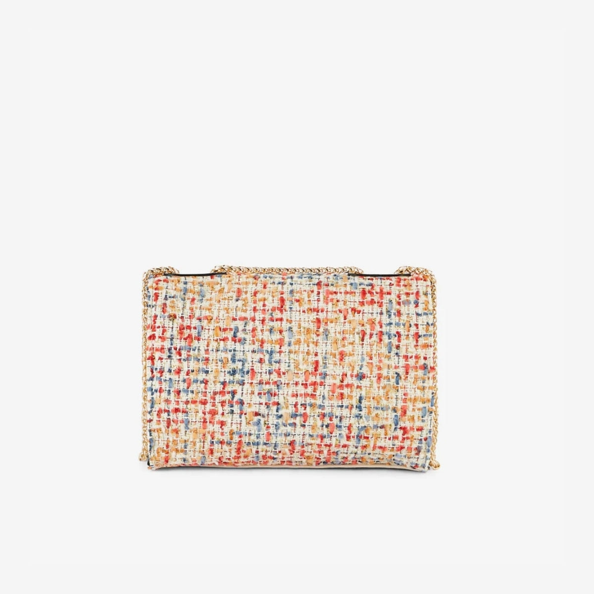 Sac à bandoulière en tweed multicolore