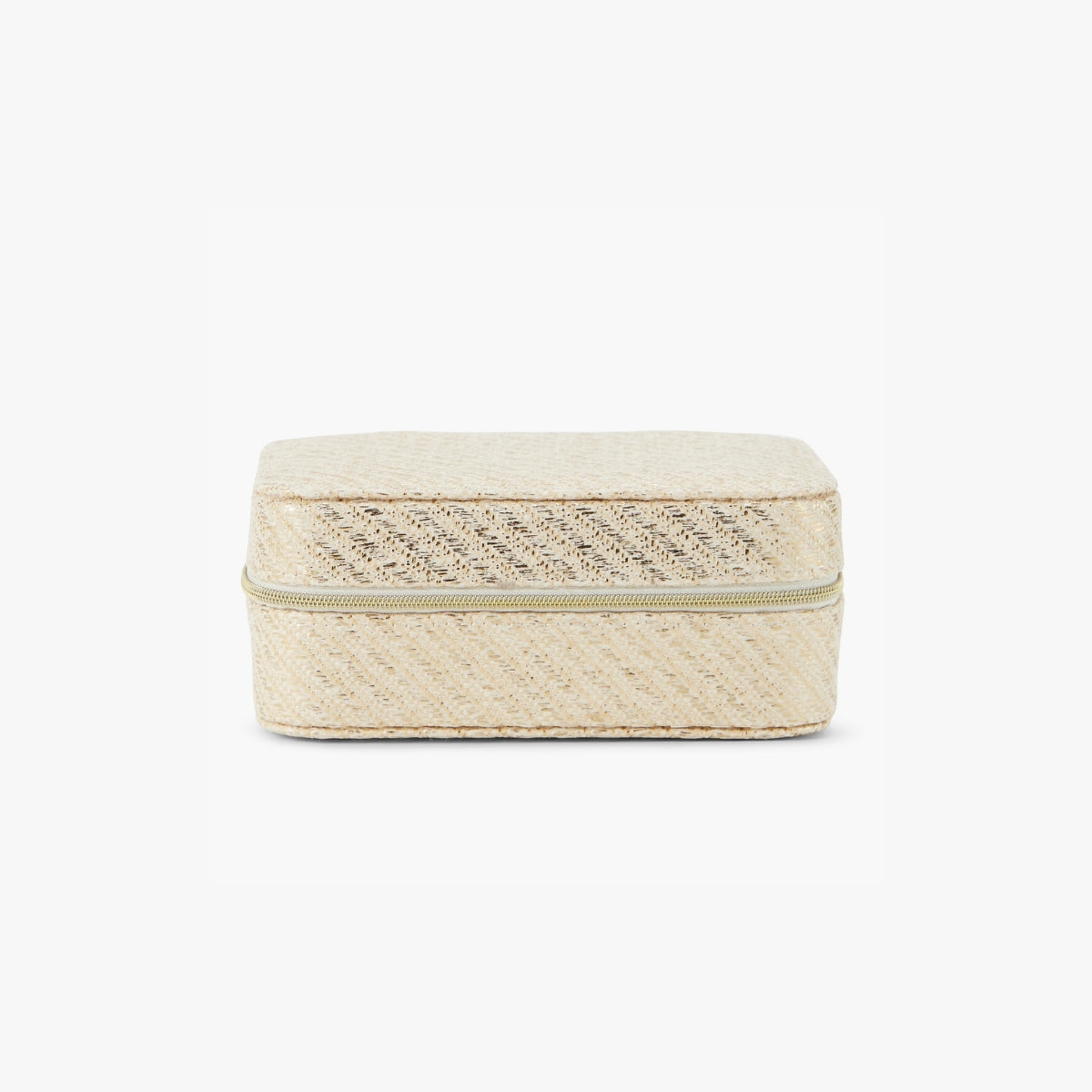 Boîte à bijoux rectangulaire dorée