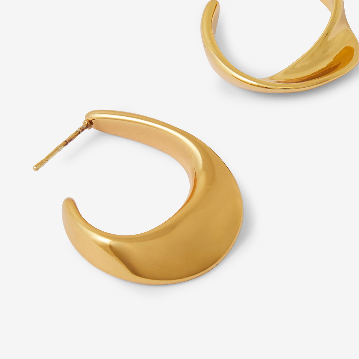 Créoles ovales acier inoxydable