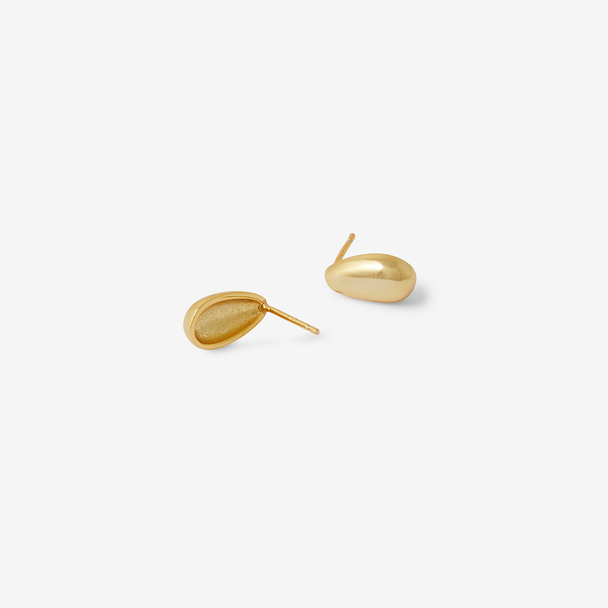 Boucles d'oreilles gouttes dorées