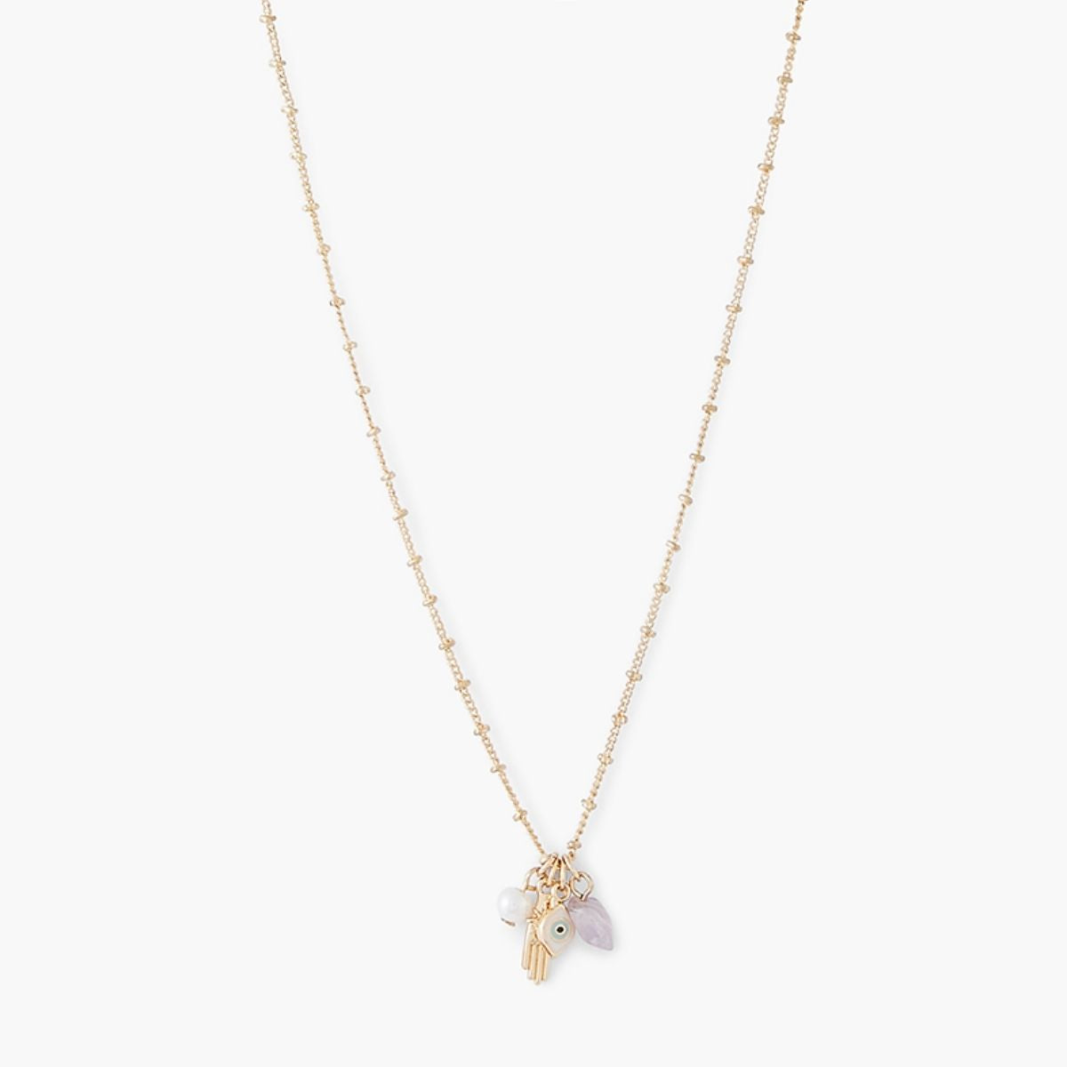Collier chaîne à pendentifs charms