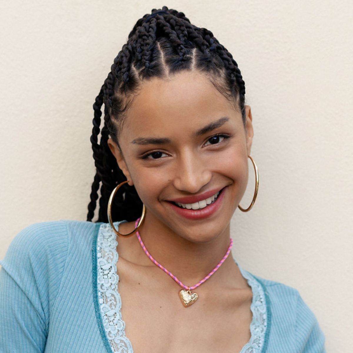 Collier cordon pendentif cœur