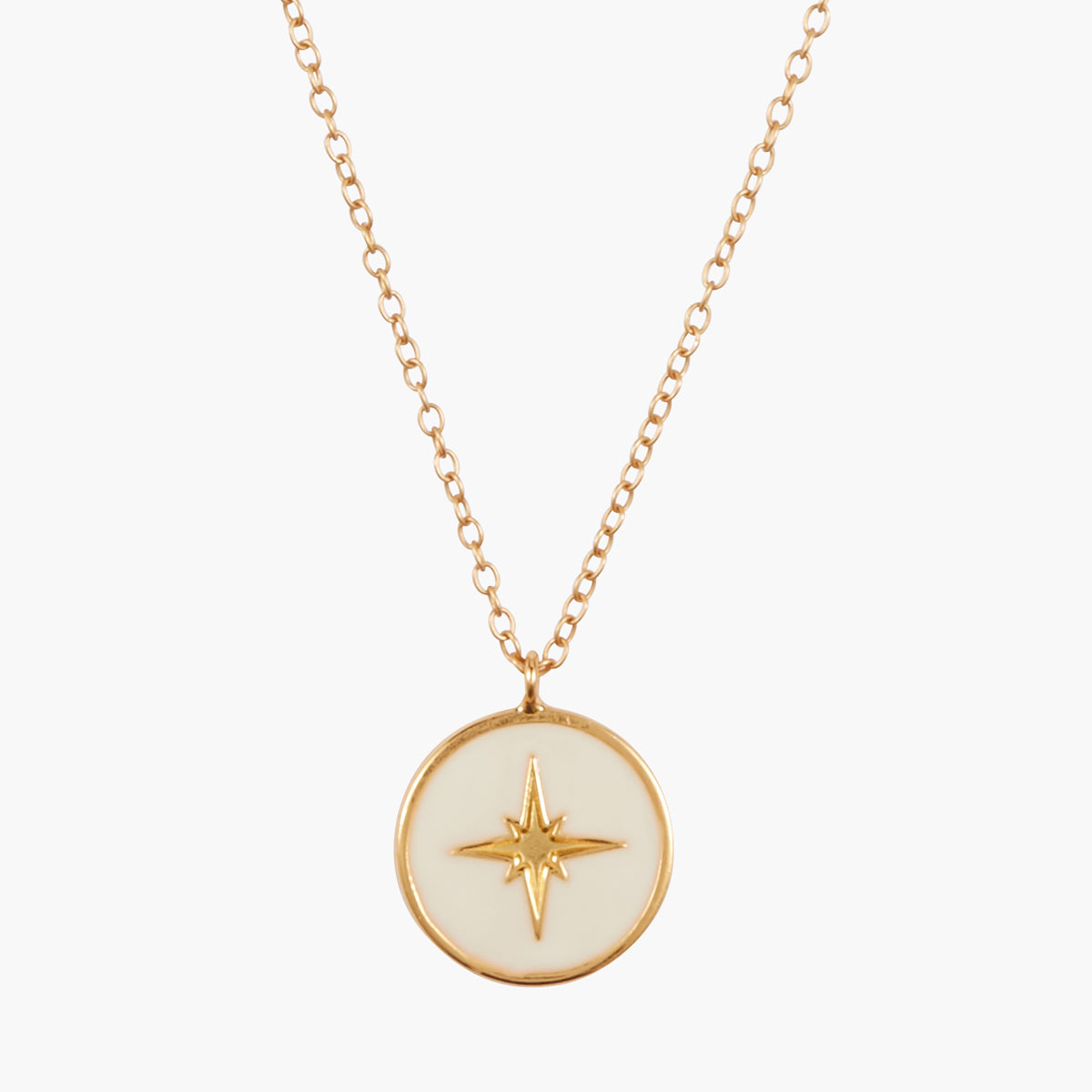 Collier médaillon étoile Argent 925 doré