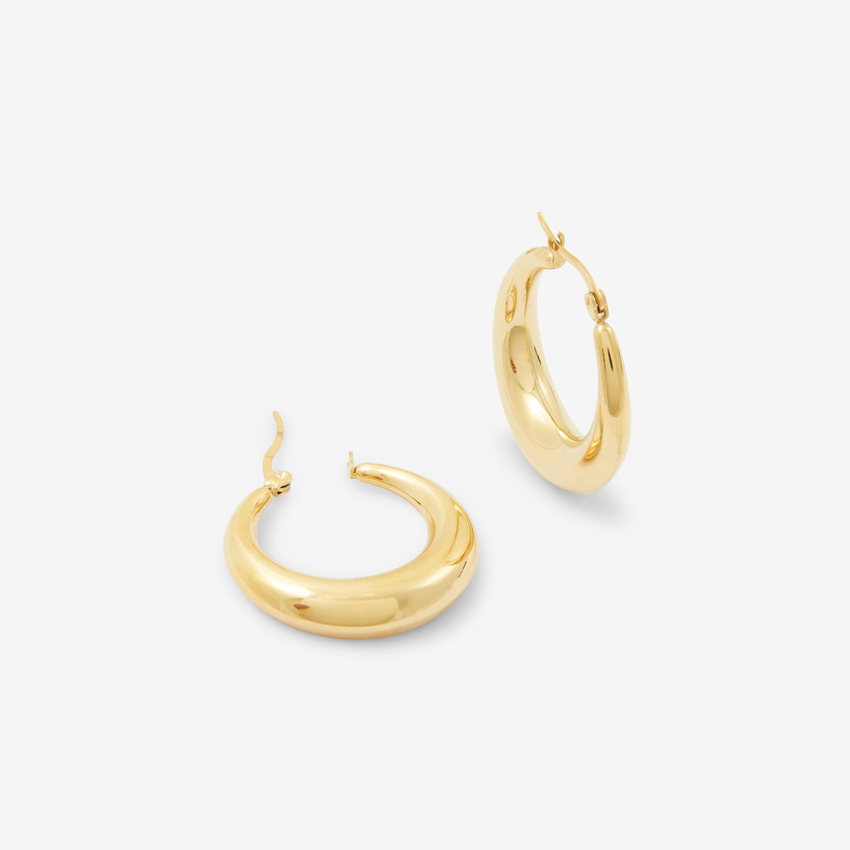 Créoles en acier inoxydable