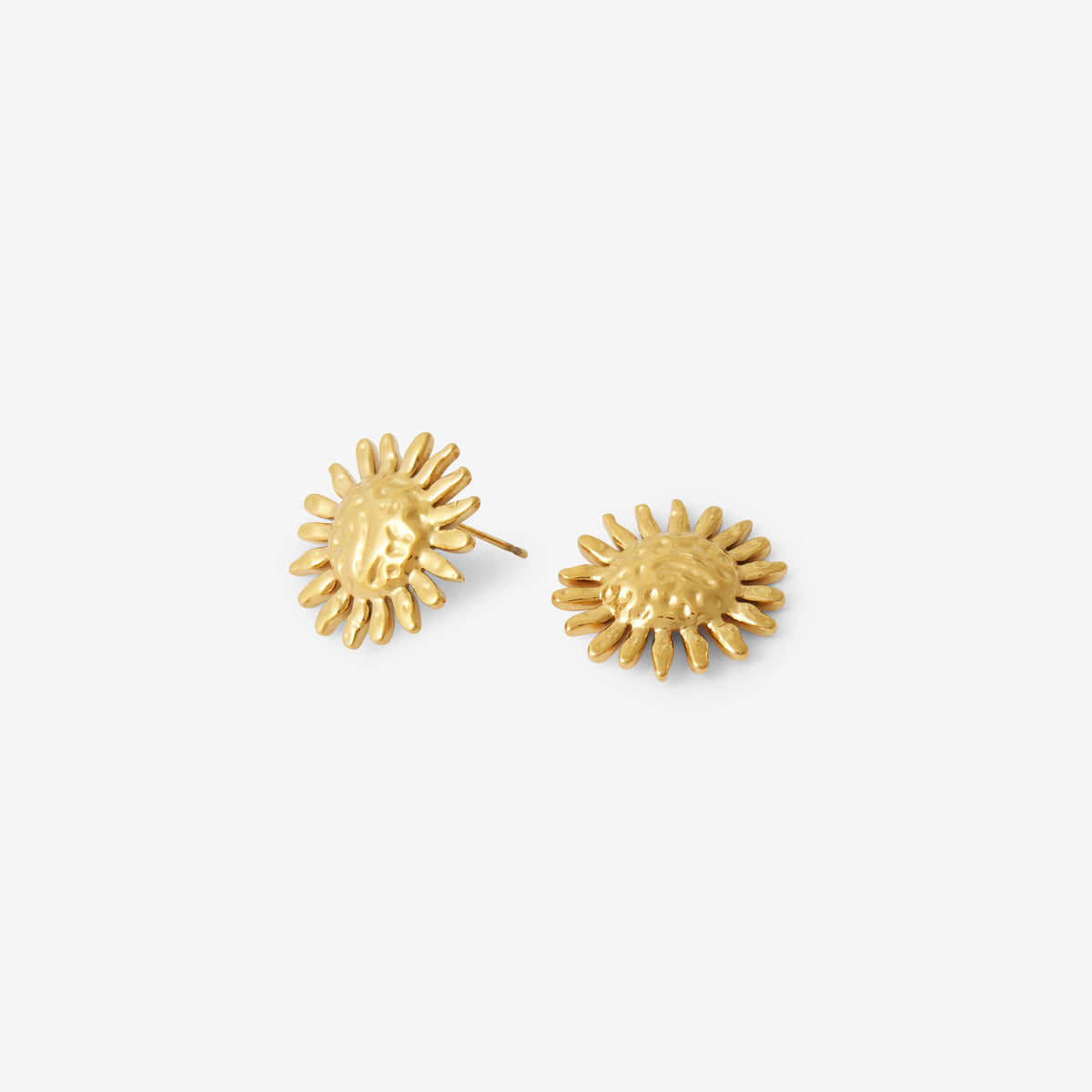 Boucles d'oreilles soleil acier inoxydable