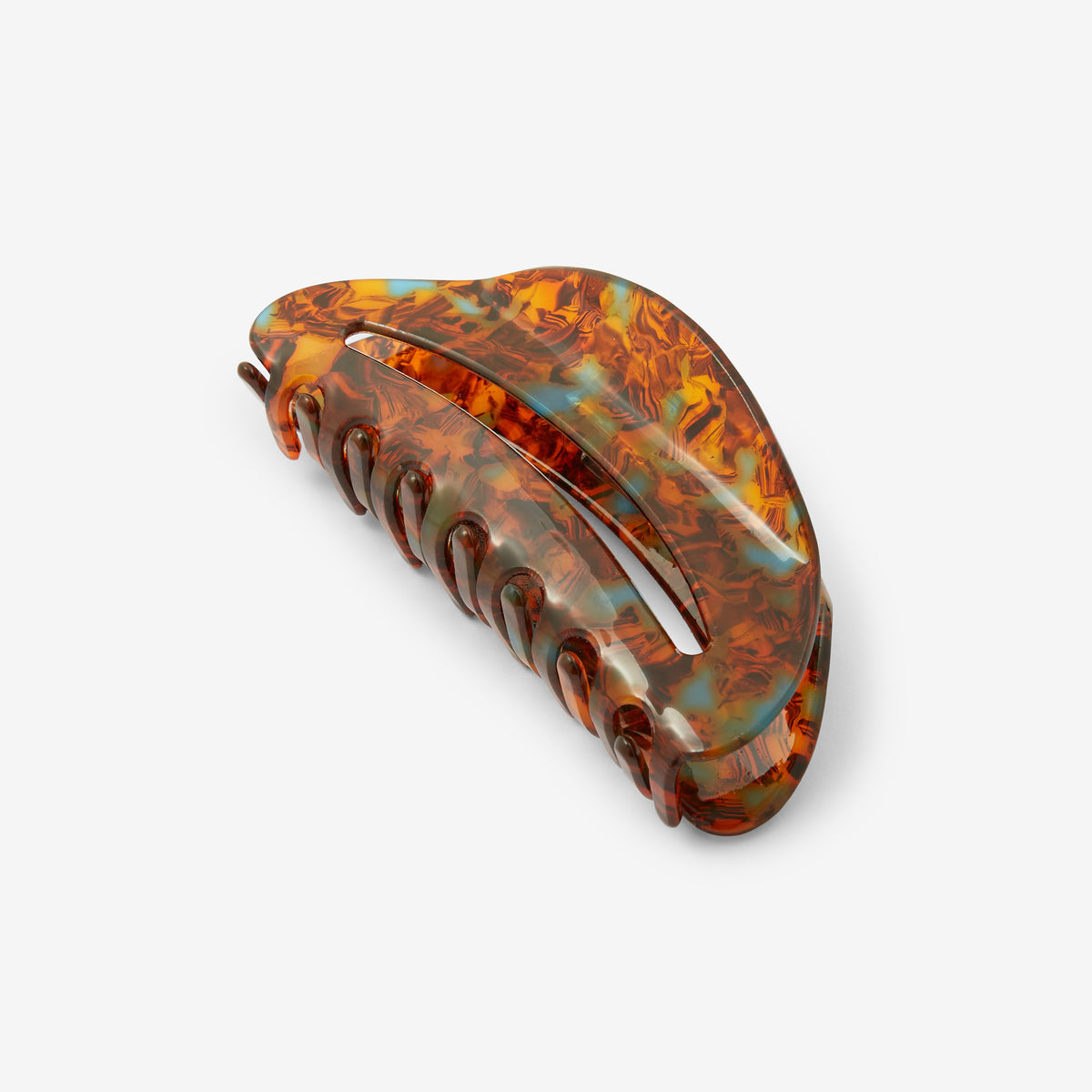 Pinces à cheveux arrondies motif écailles