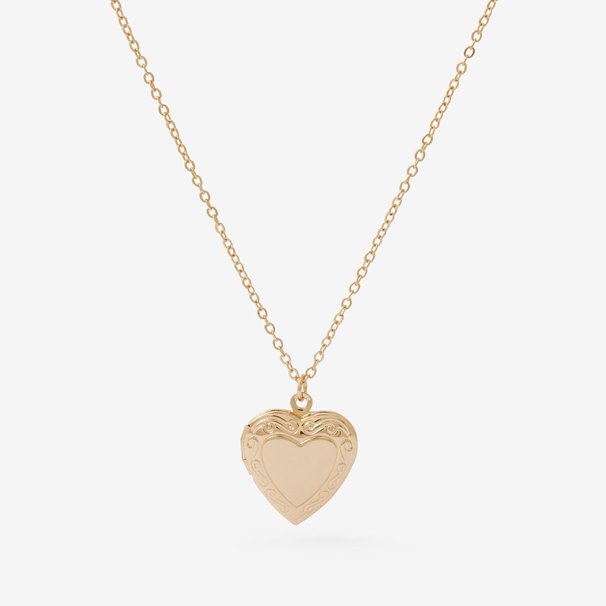 Collier pendentif cœur doré