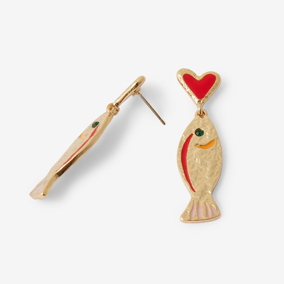 Boucles d'oreilles pendantes poisson