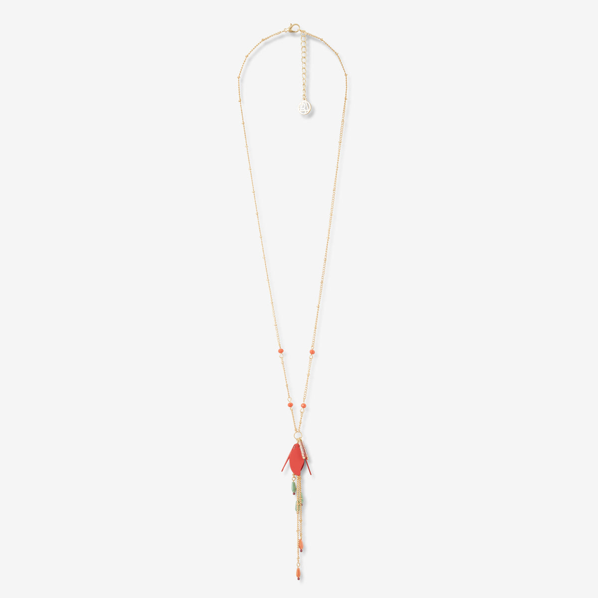 Sautoir pendentif fleurs