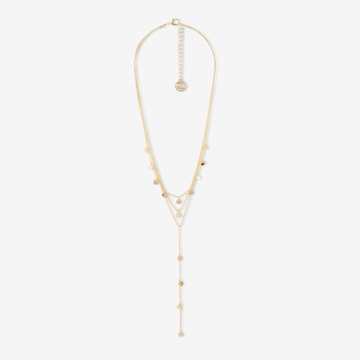 Collier sautoir multi rangs avec pampilles