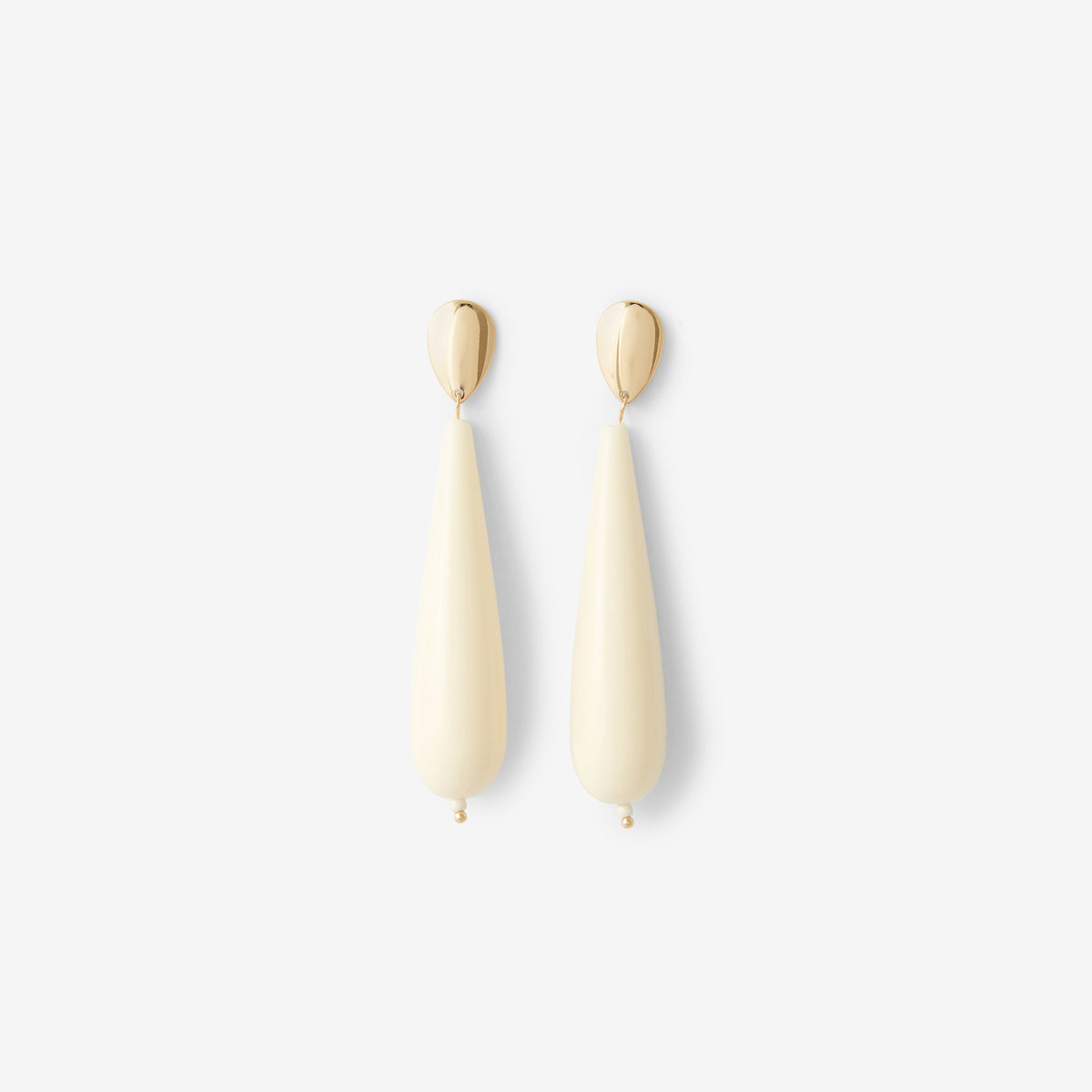 Boucles d'oreilles quilles ivoire