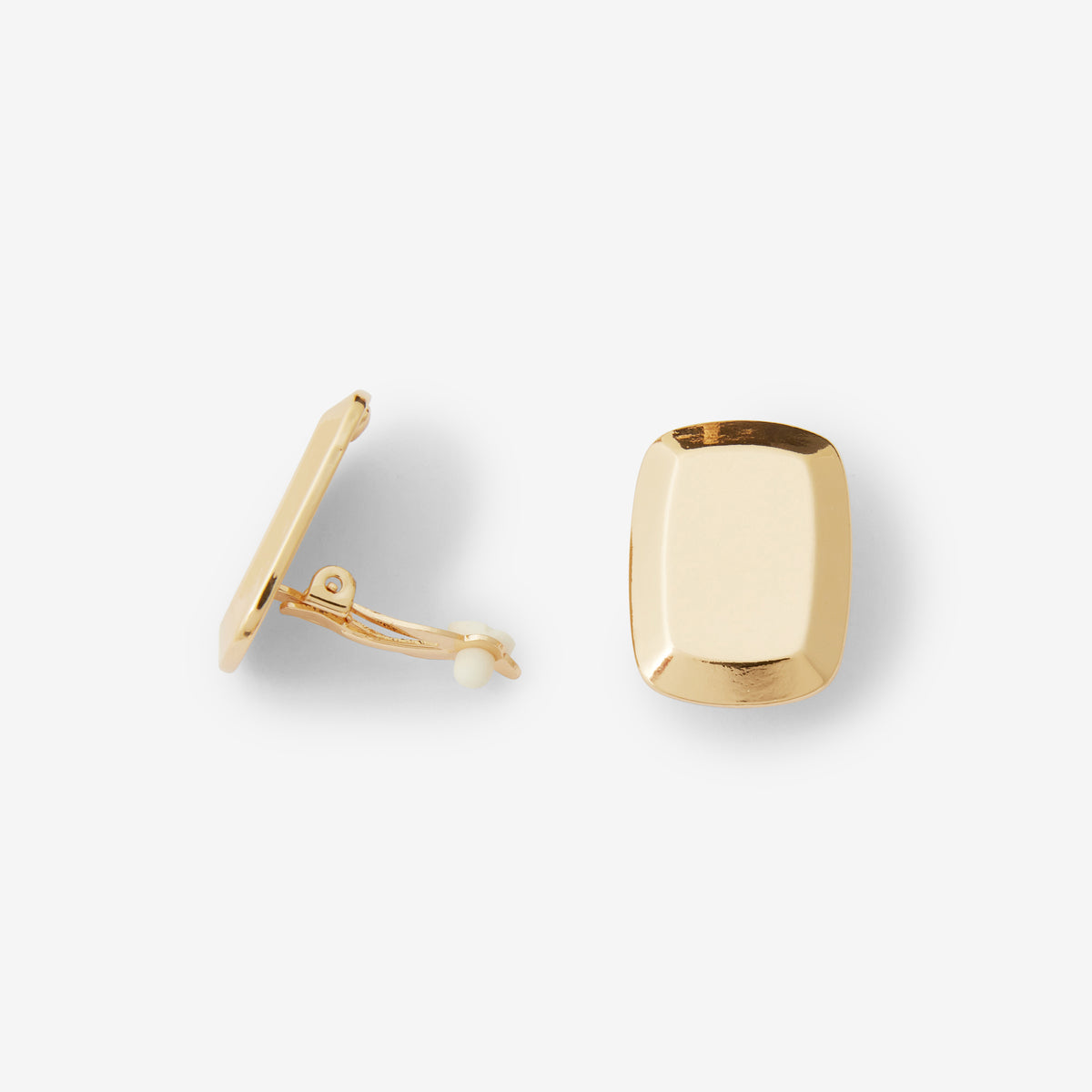 Boucles d'oreilles à clips carrés