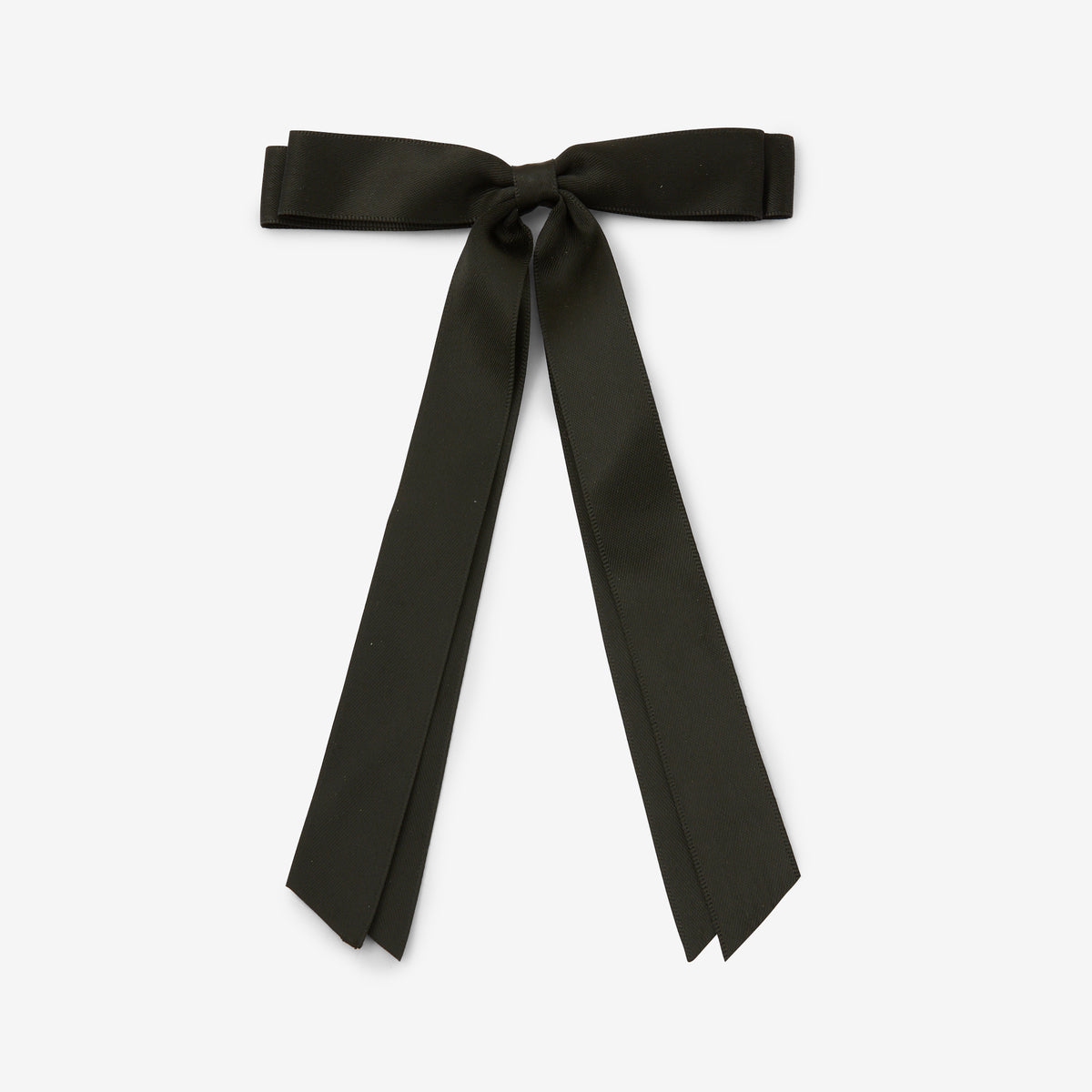 Barrette nœud ruban noir