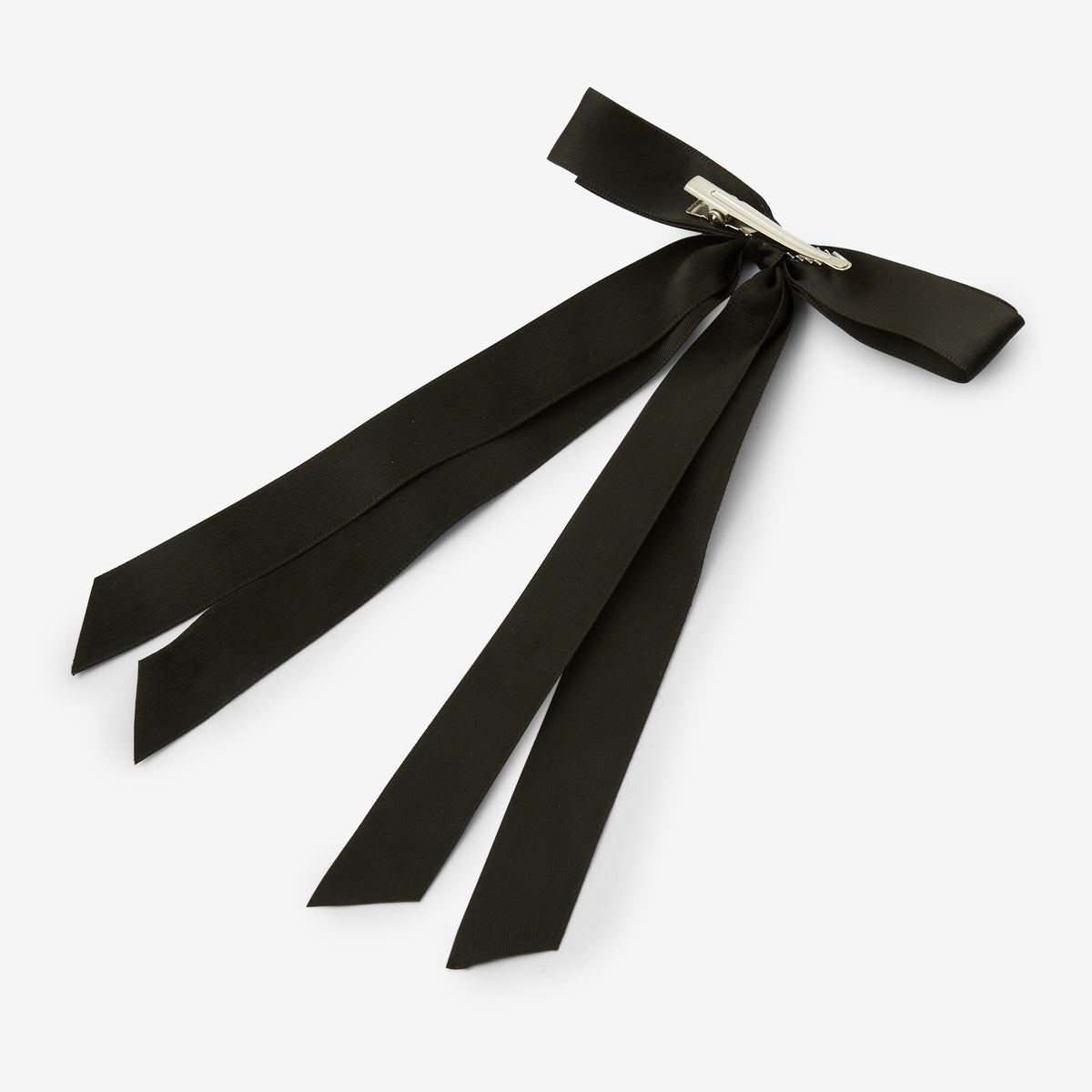 Barrette nœud ruban noir