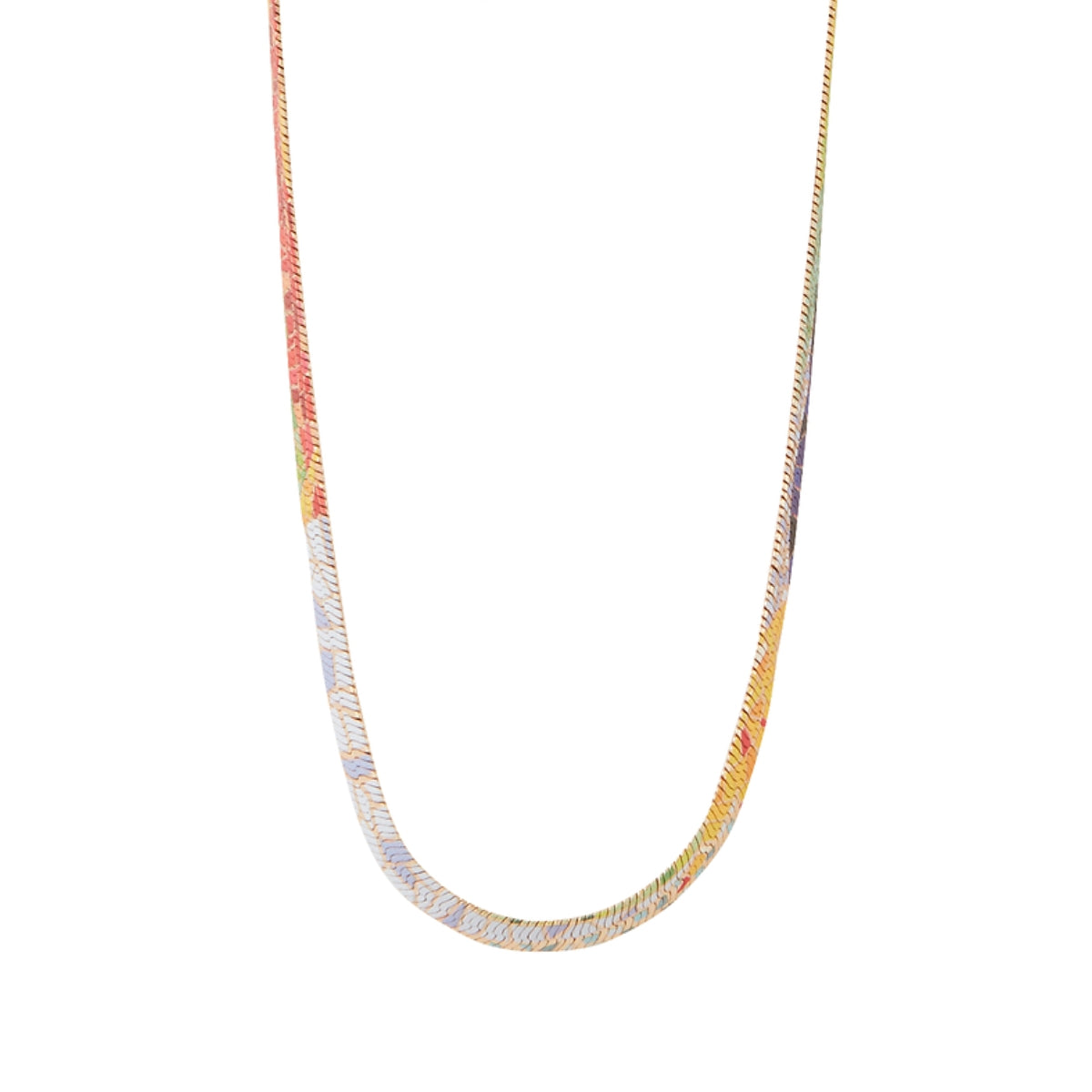 Collier chaine serpent Balagane imprimé mosaïque