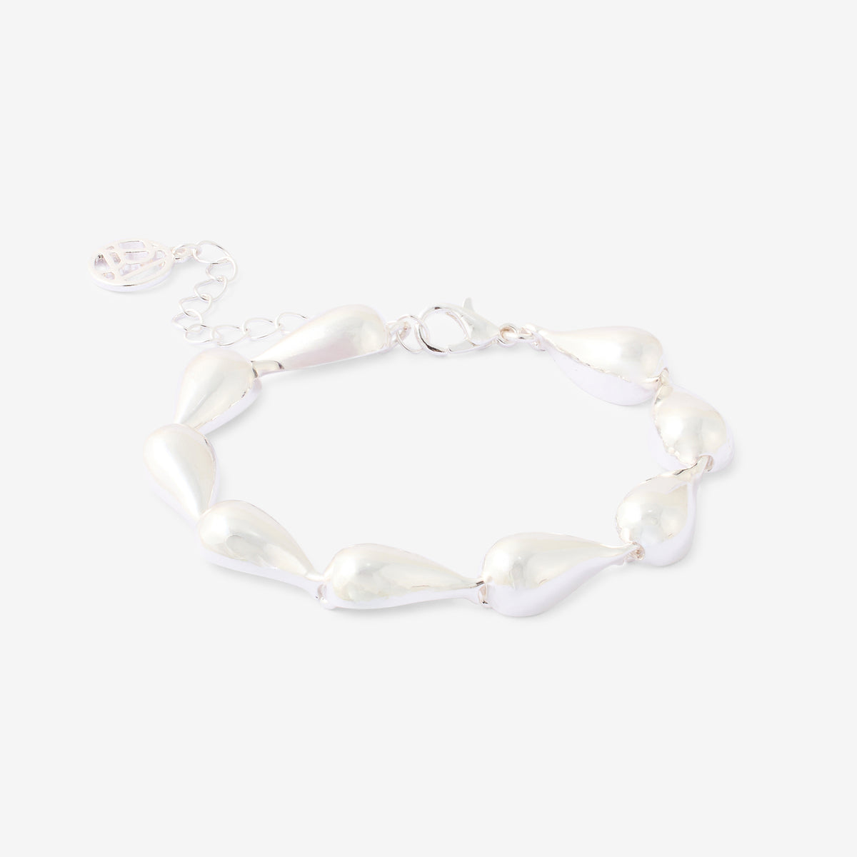 Bracelet gouttes argenté