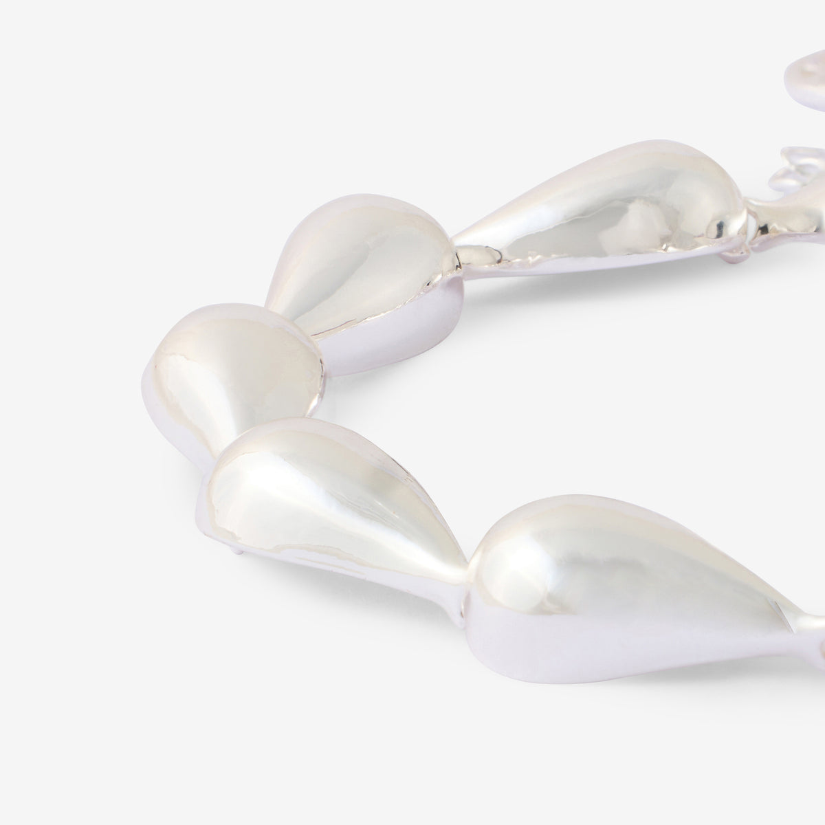 Bracelet gouttes argenté