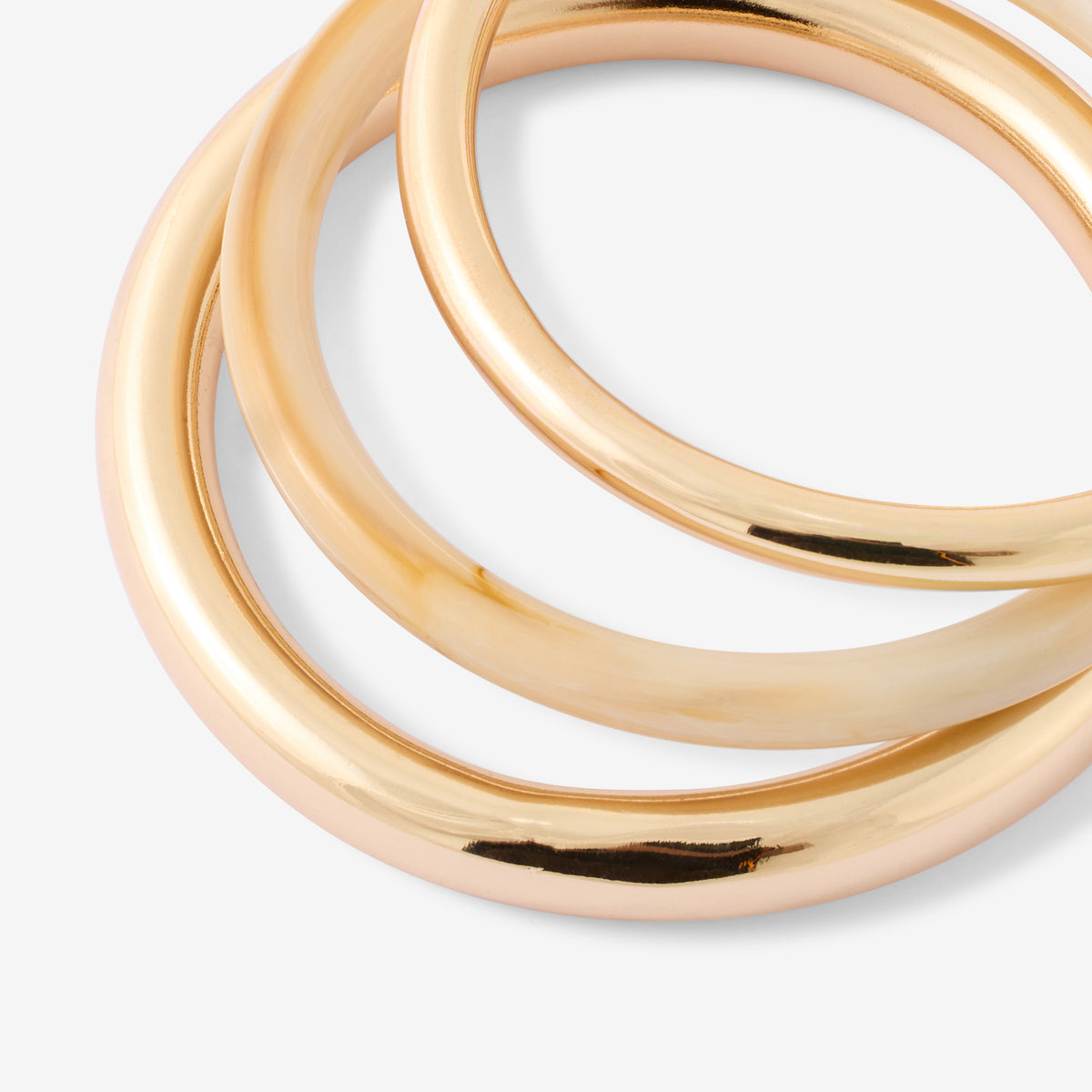 Set x3 joncs ivoire et doré