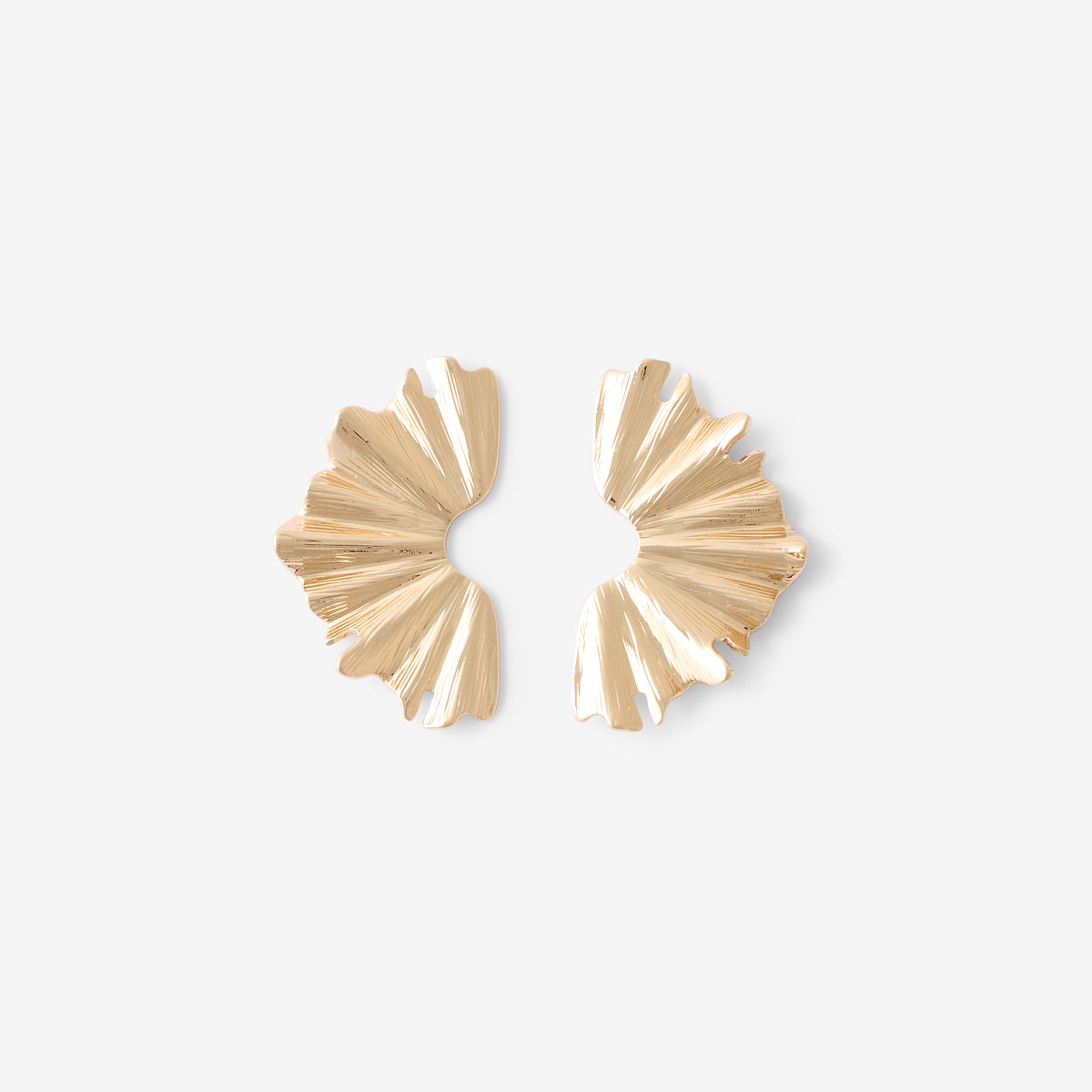 Boucles d'oreilles graphique doré