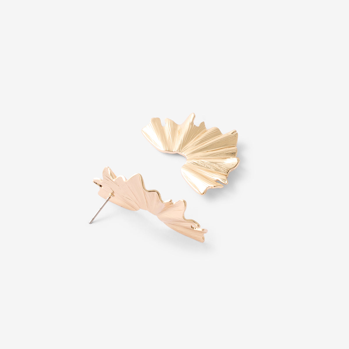 Boucles d'oreilles graphique doré